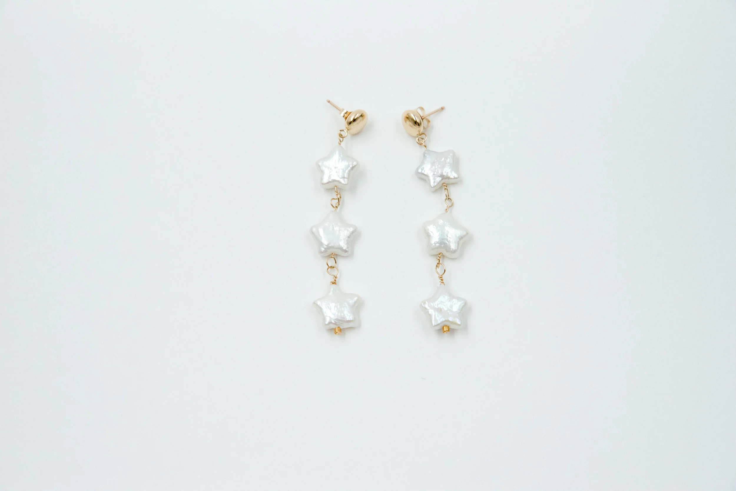 Short Star Stack Earrings