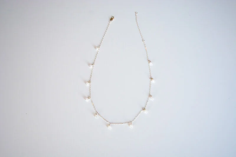 Silver Moonstone Necklace