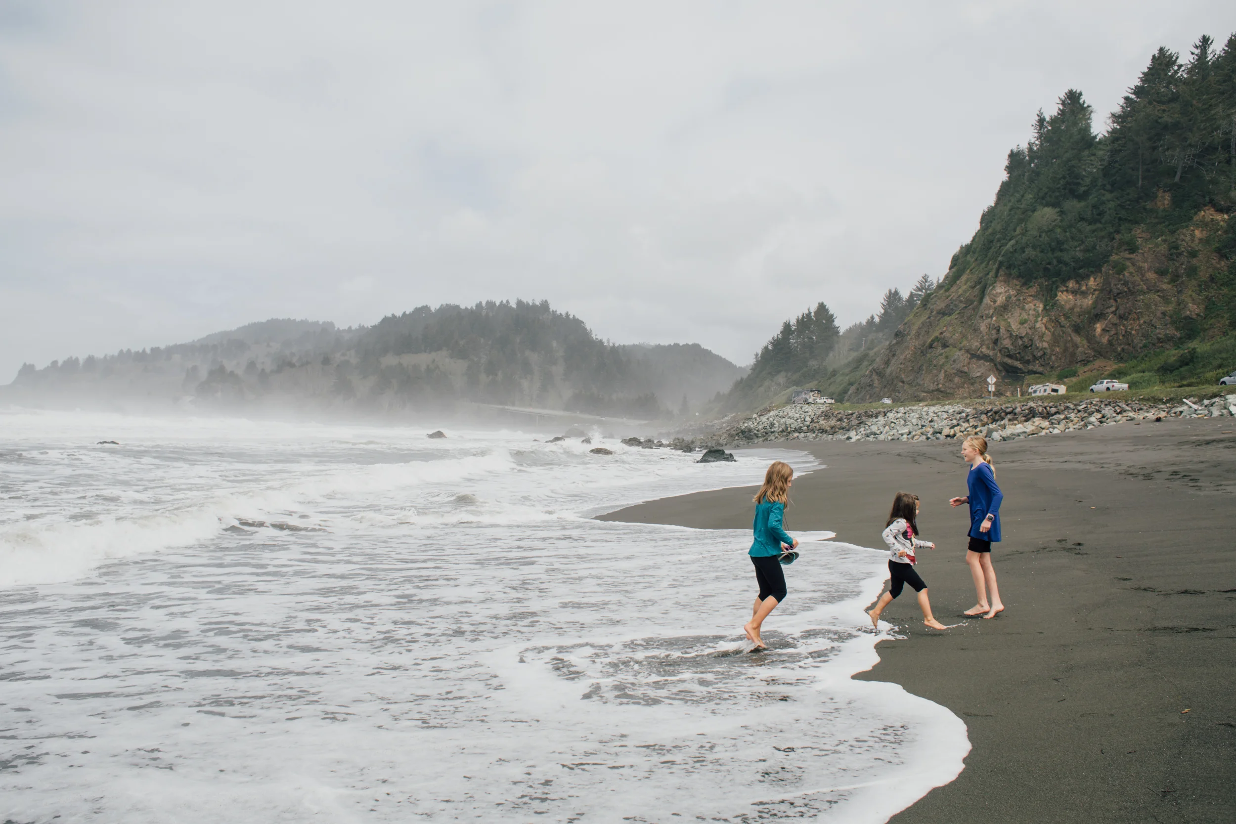 You would think that freezing waters would dissuade them, but no!