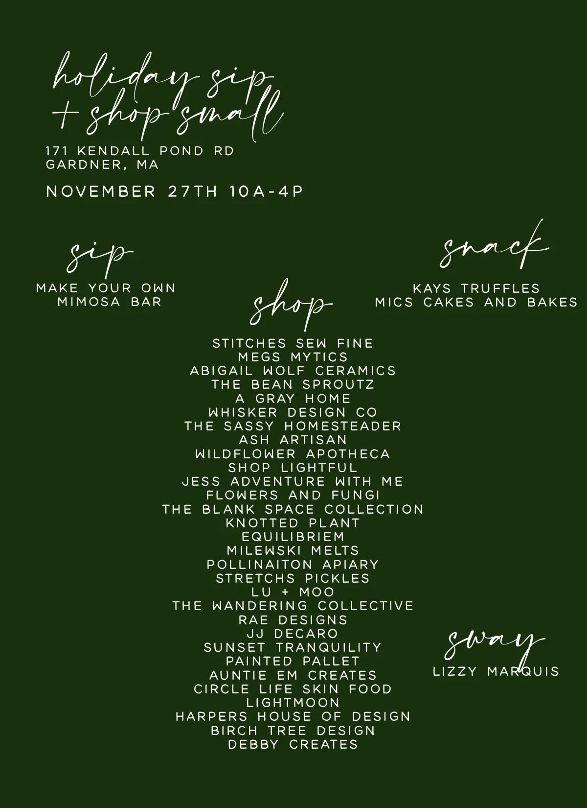 Holiday Sip and Shop