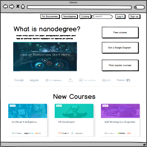 Final Design of the Home Page