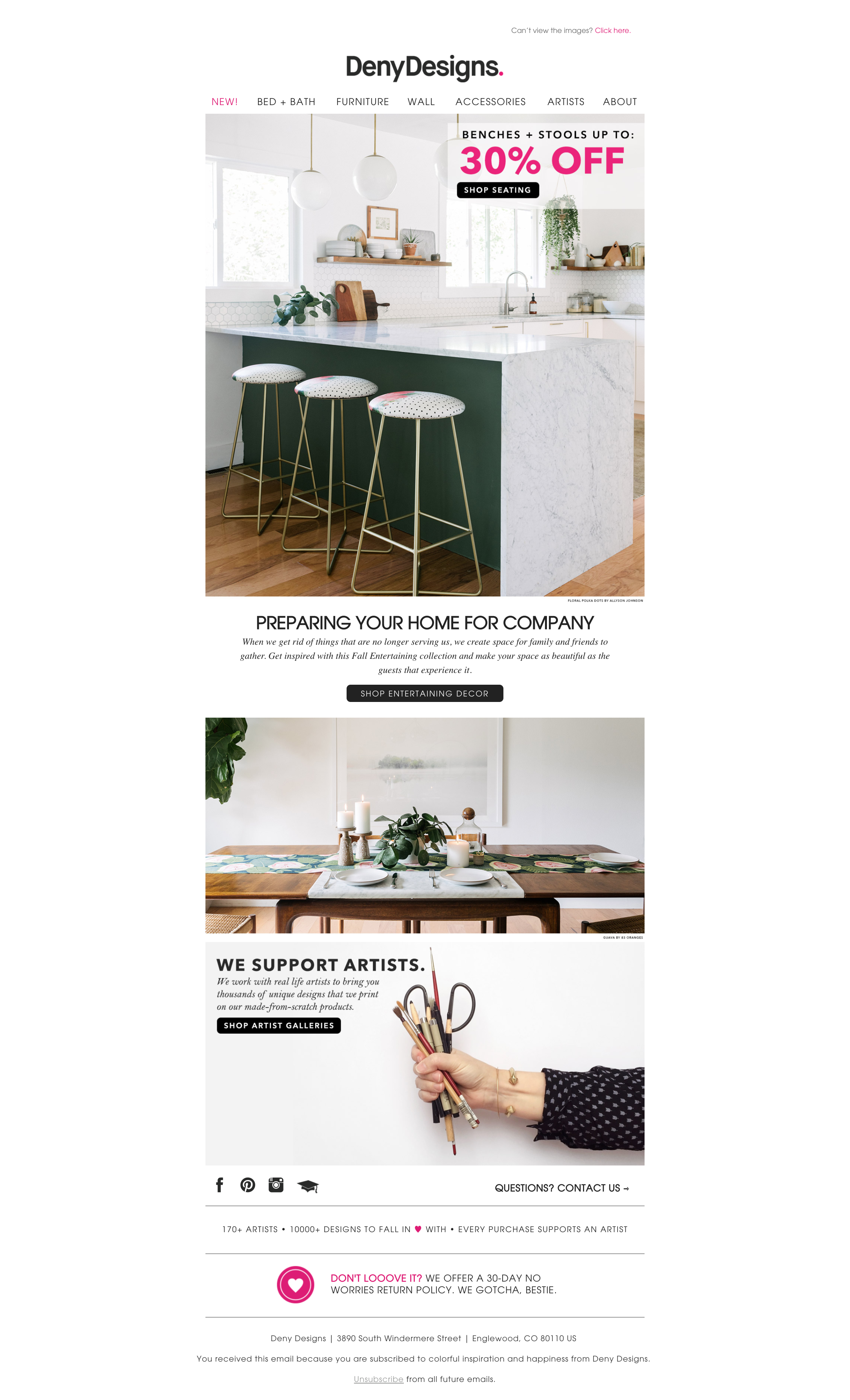 Benches &amp; Stools Sale Deny Designs