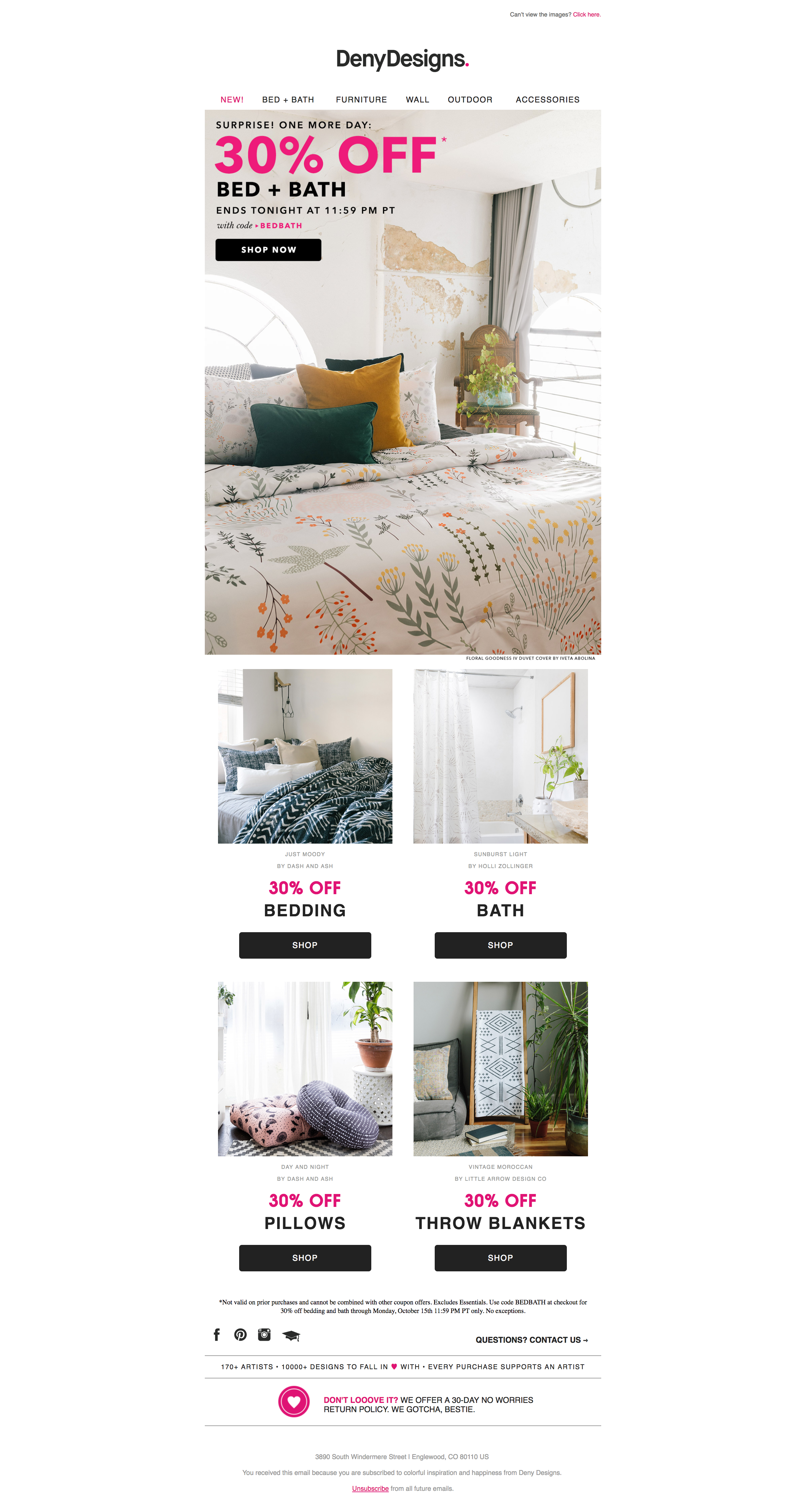 Bed &amp; Bath Sale by Deny Designs