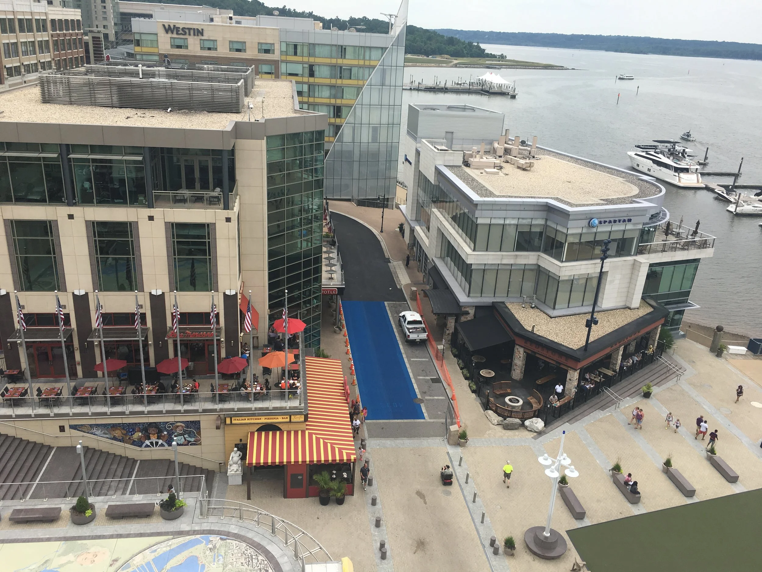Cobalt Blue Glass laid on National Plaza