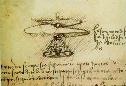 Leonardo Da Vinci’s “aerial screw” helicopter is the only type of helicopter designed early enough to have delivered Maryland’s 1733 monetary injection.