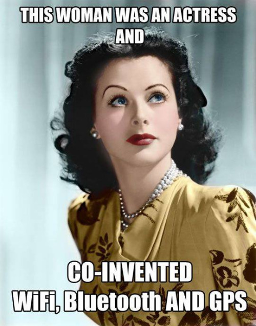 asapscience :
Hedy Lamarr, according to Wikipedia was an inventor first, actress second.
Hedy Lamarr, Inventor Reblogged from asapscience.