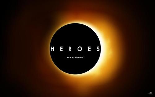 Logo for the TV series "Heroes,“ which engraved the phrase "save the world” into my brain.
