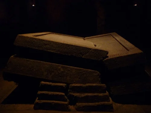 The Stone Table in Narnia, broken by the Deeper Magic