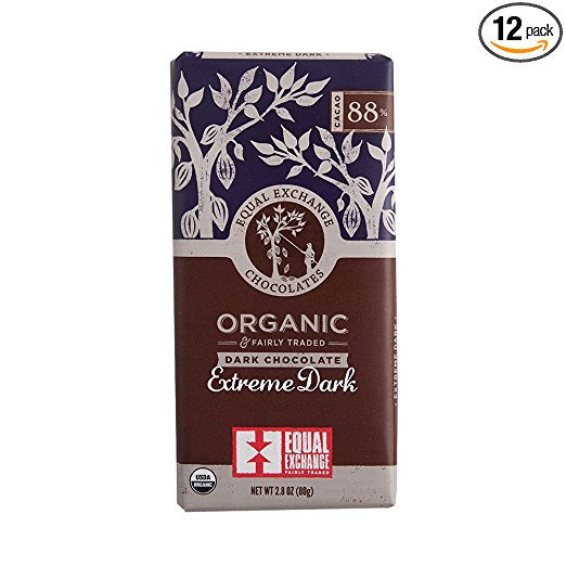 Link to the Amazon site for Equal Exchange Chocolates Extreme Dark