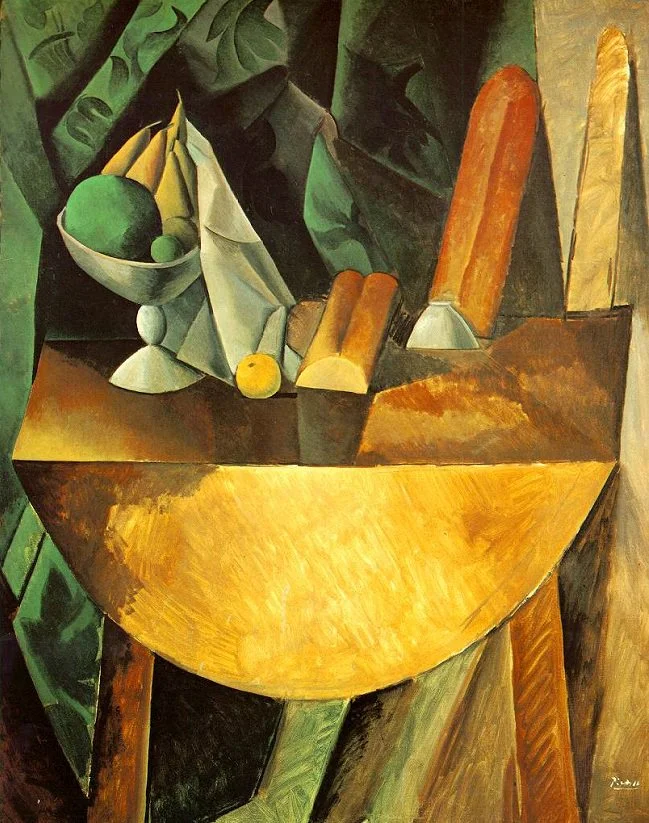 Bread and Fruit Dish on a Table, 1909 by Pablo Picasso . Two of the more controversial pieces of advice in the links below are to cut bread out of your diet and to eat fruit sparingly.