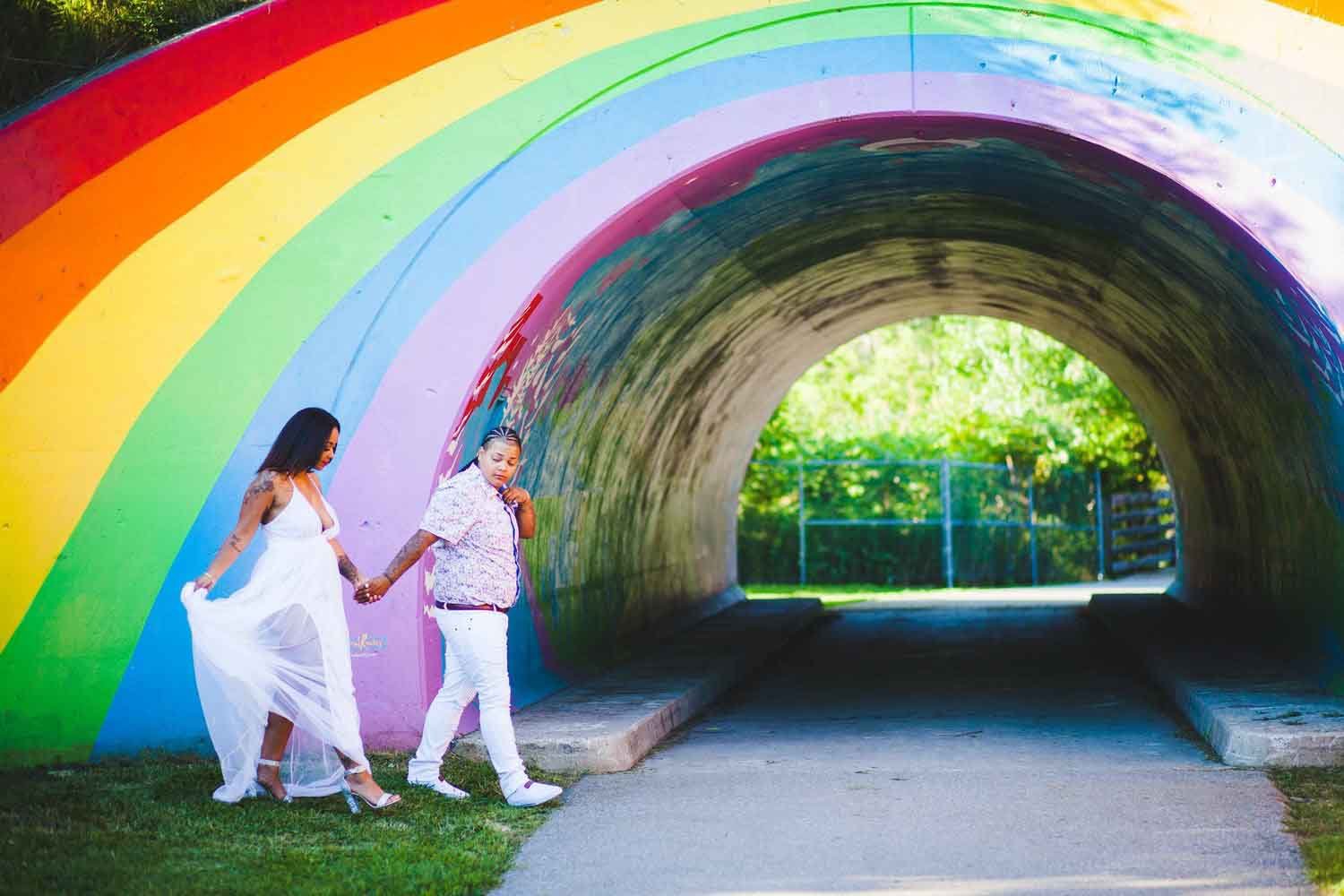 Don Valley Parkway Rainbow Tunnel Engagement Photo Shoot-02.jpg