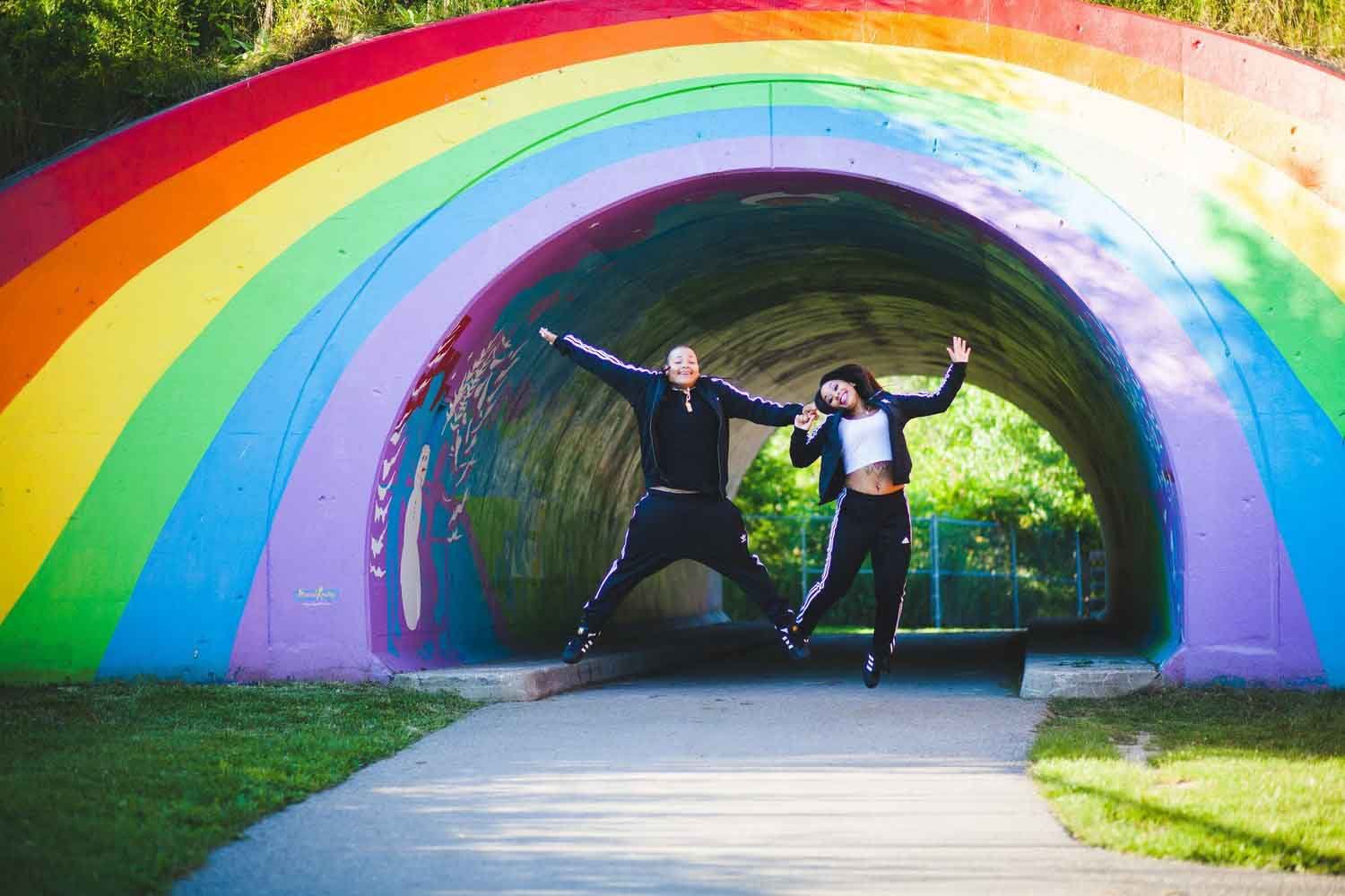 Don Valley Parkway Rainbow Tunnel Engagement Photo Shoot-03.jpg