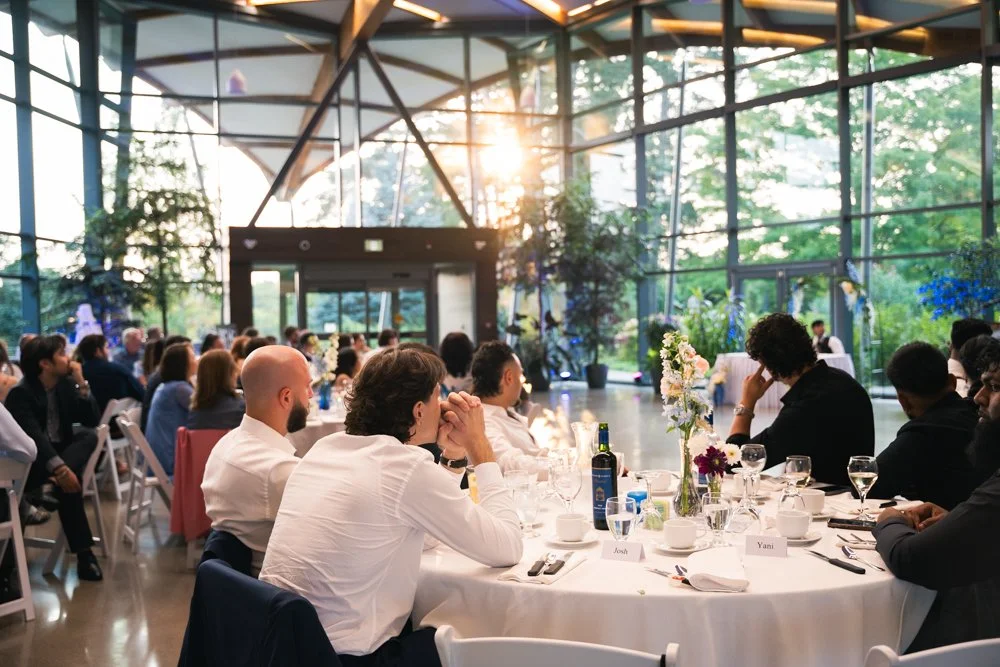 indoor Wedding Set Up Hamilton Ontario Royal Botanical Gardens