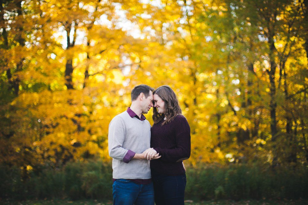 Fall Engagement Shoot in Waterloo Ontario