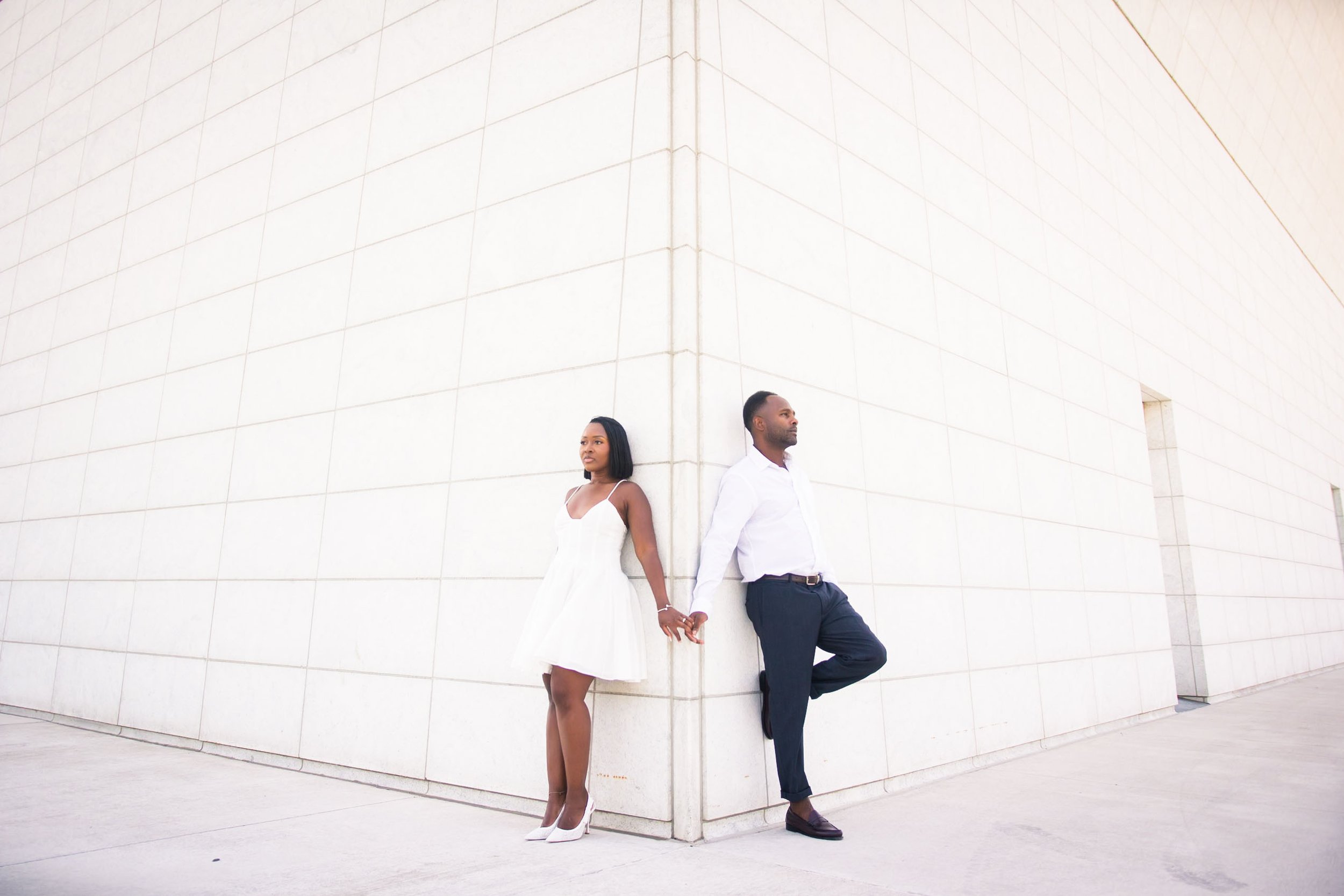 couple holding hands for their engagement shoot in guelph cambridge, kitchener are.