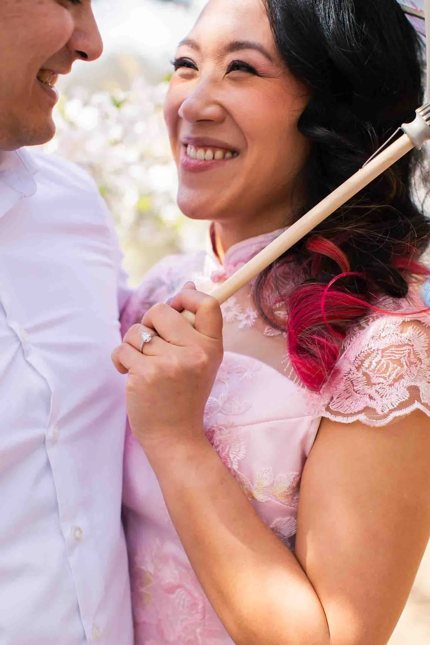 High Park cherry blossom engagement photos