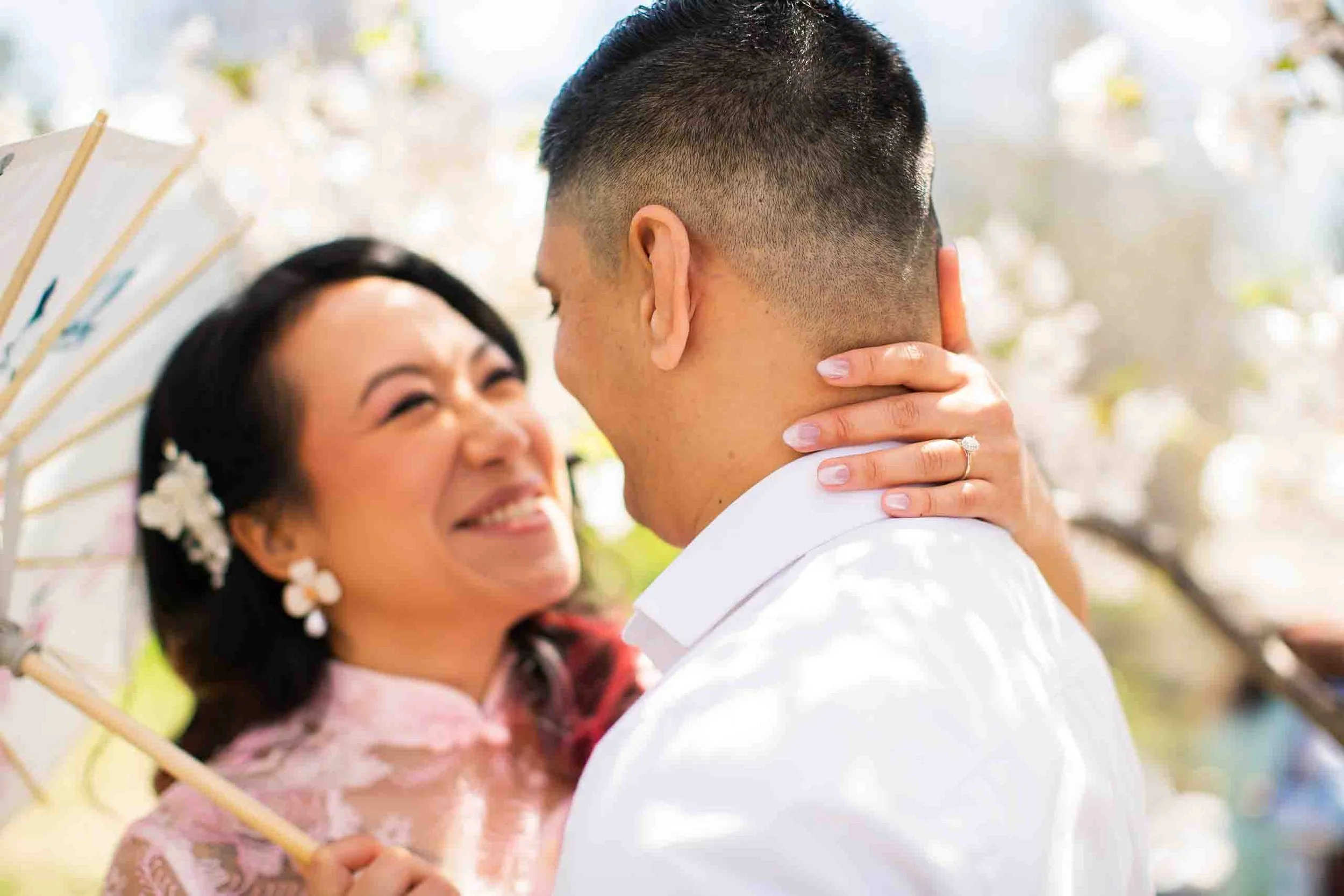 High Park cherry blossom engagement photos