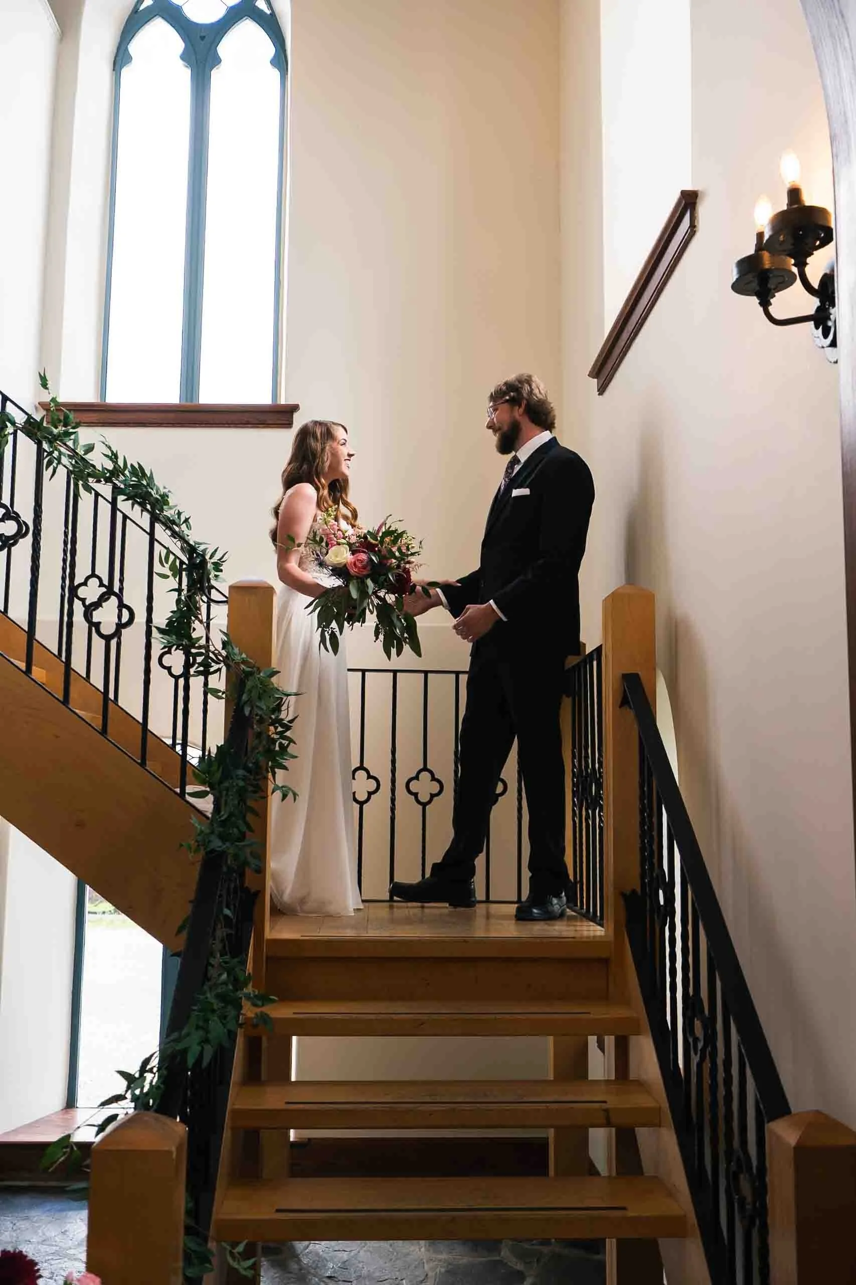 Documentary first look wedding photography