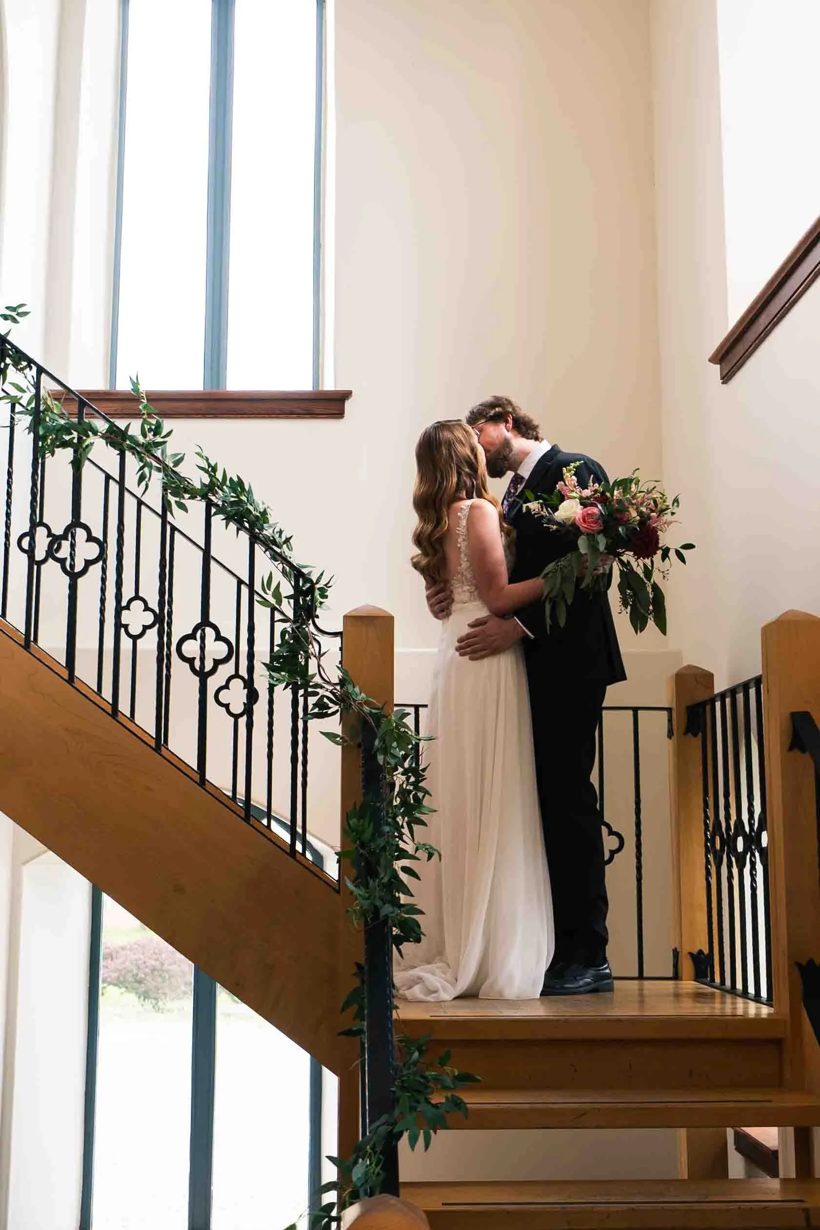 Wedding portraits after the first look
