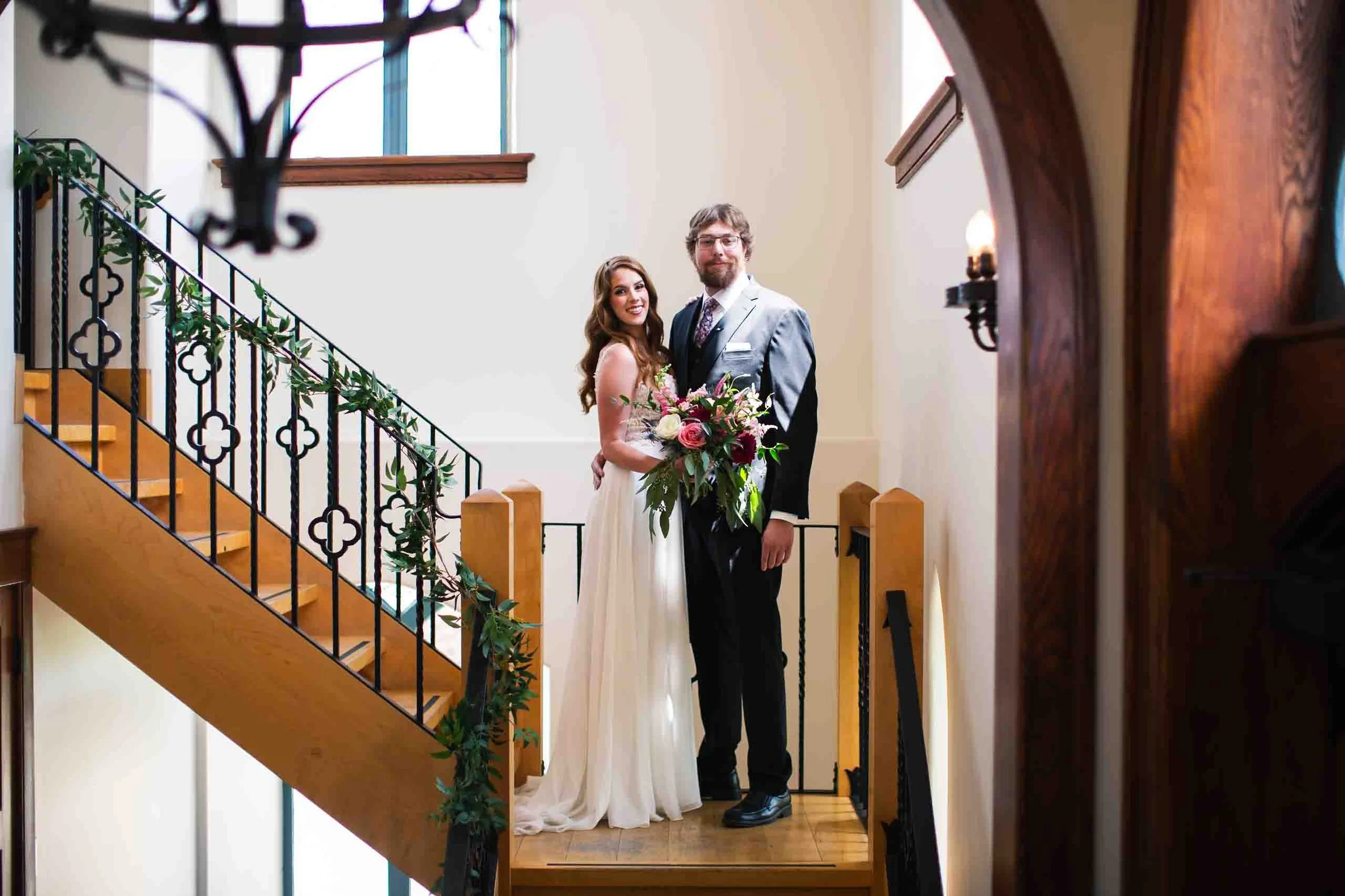Wedding portraits after the first look