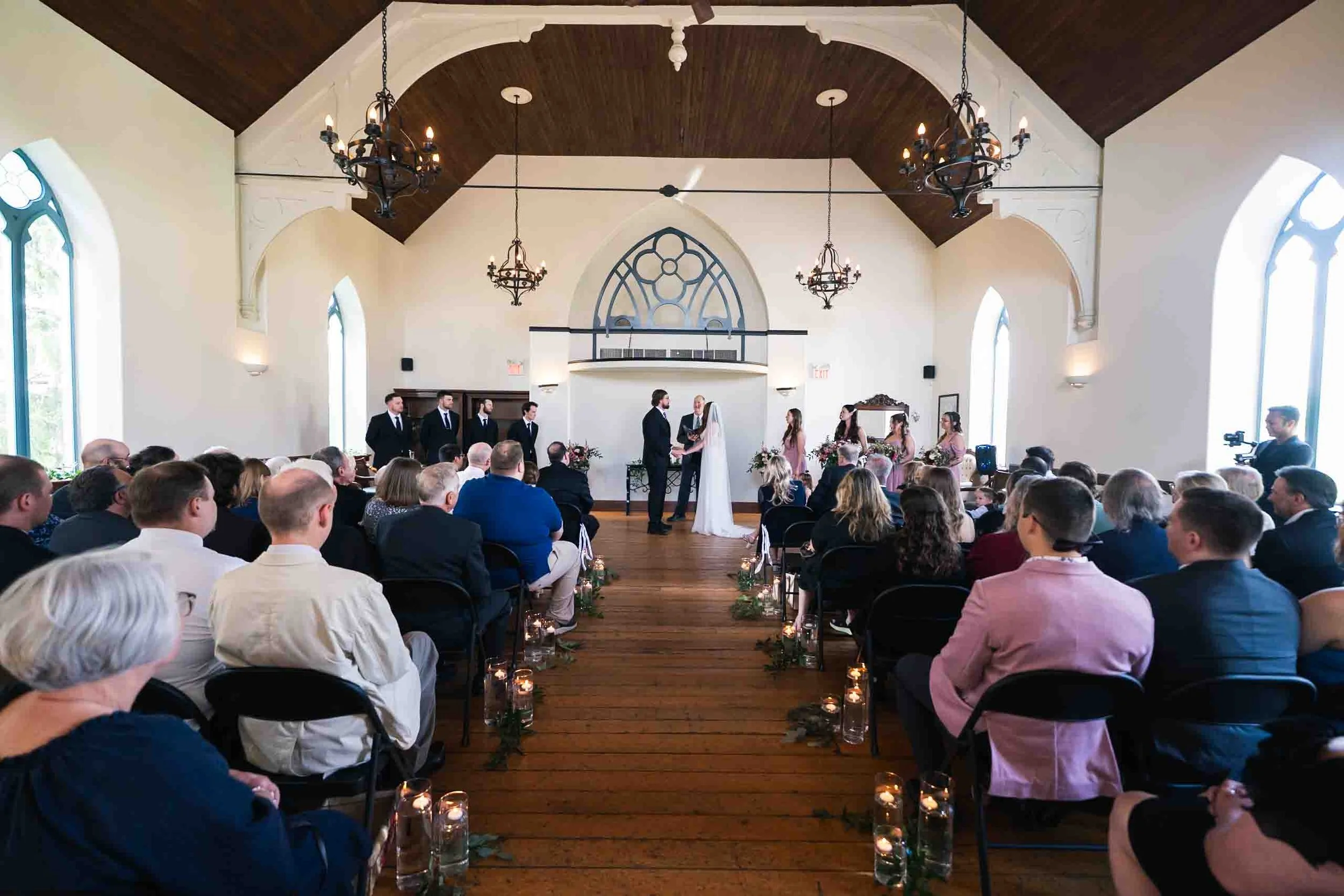 Wedding ceremony at Hauser Hall
