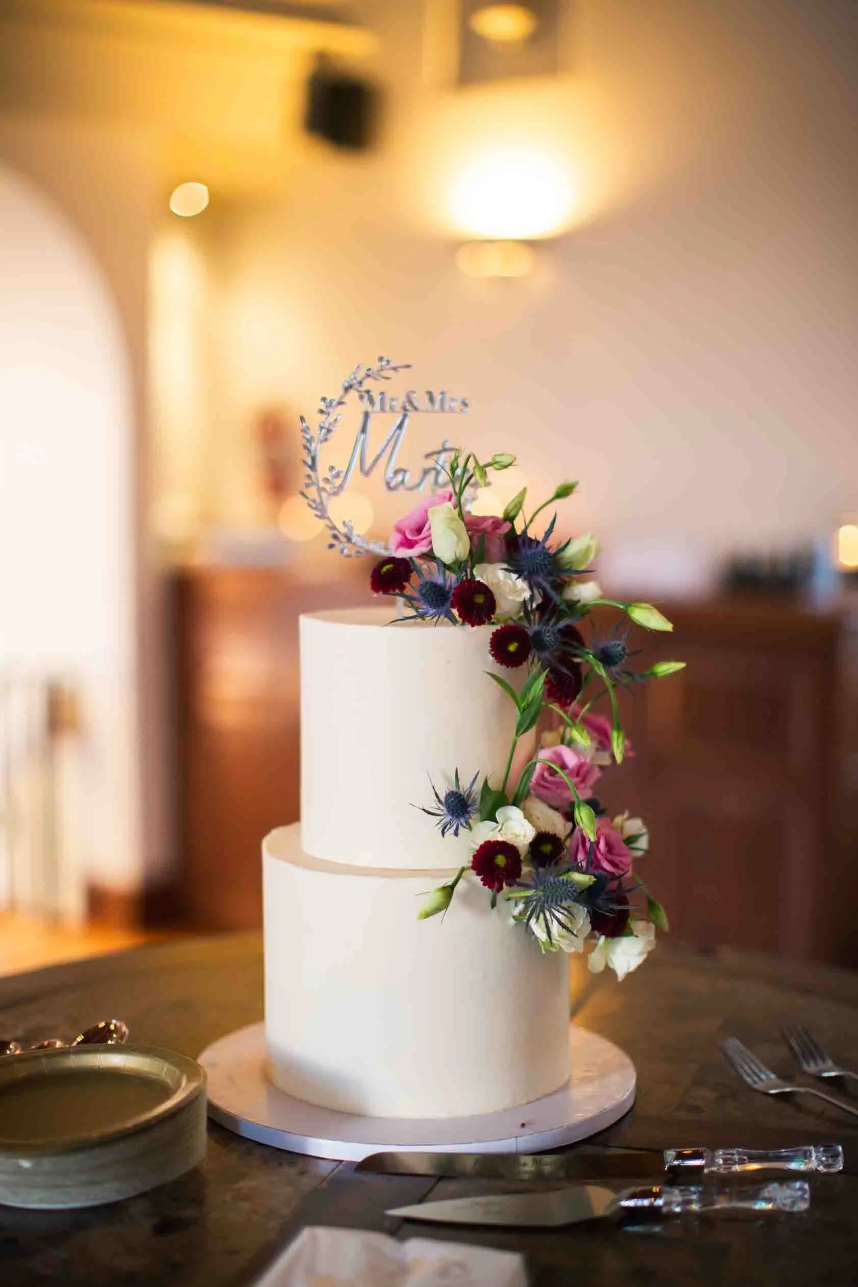 Reception details at Hauser Hall