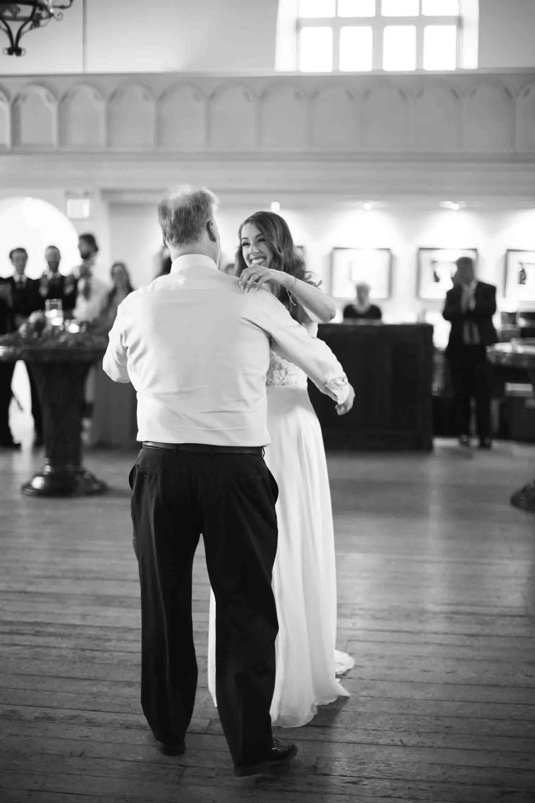 father and bride dance at hauser hall