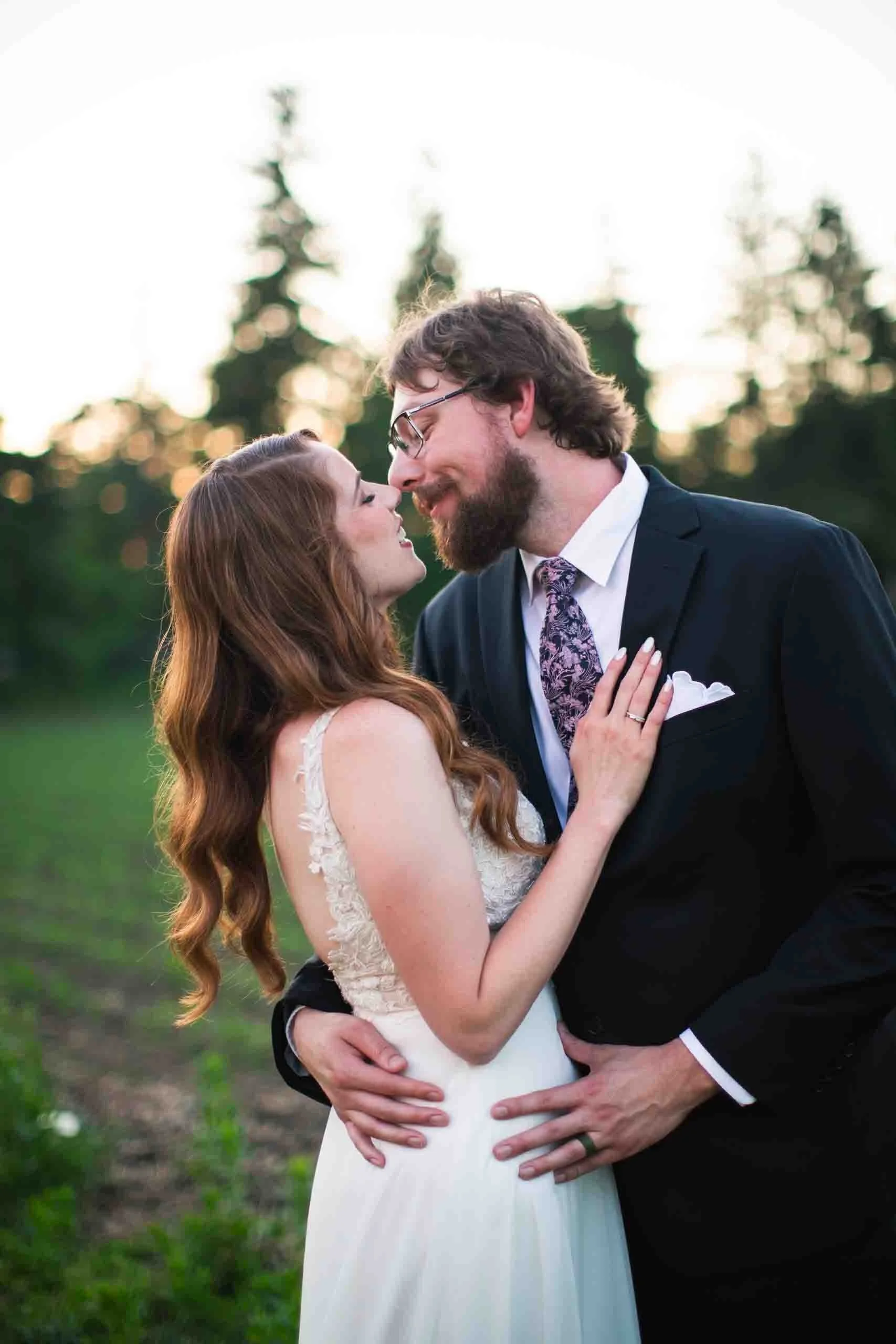 Golden hour wedding photography in Heidelberg