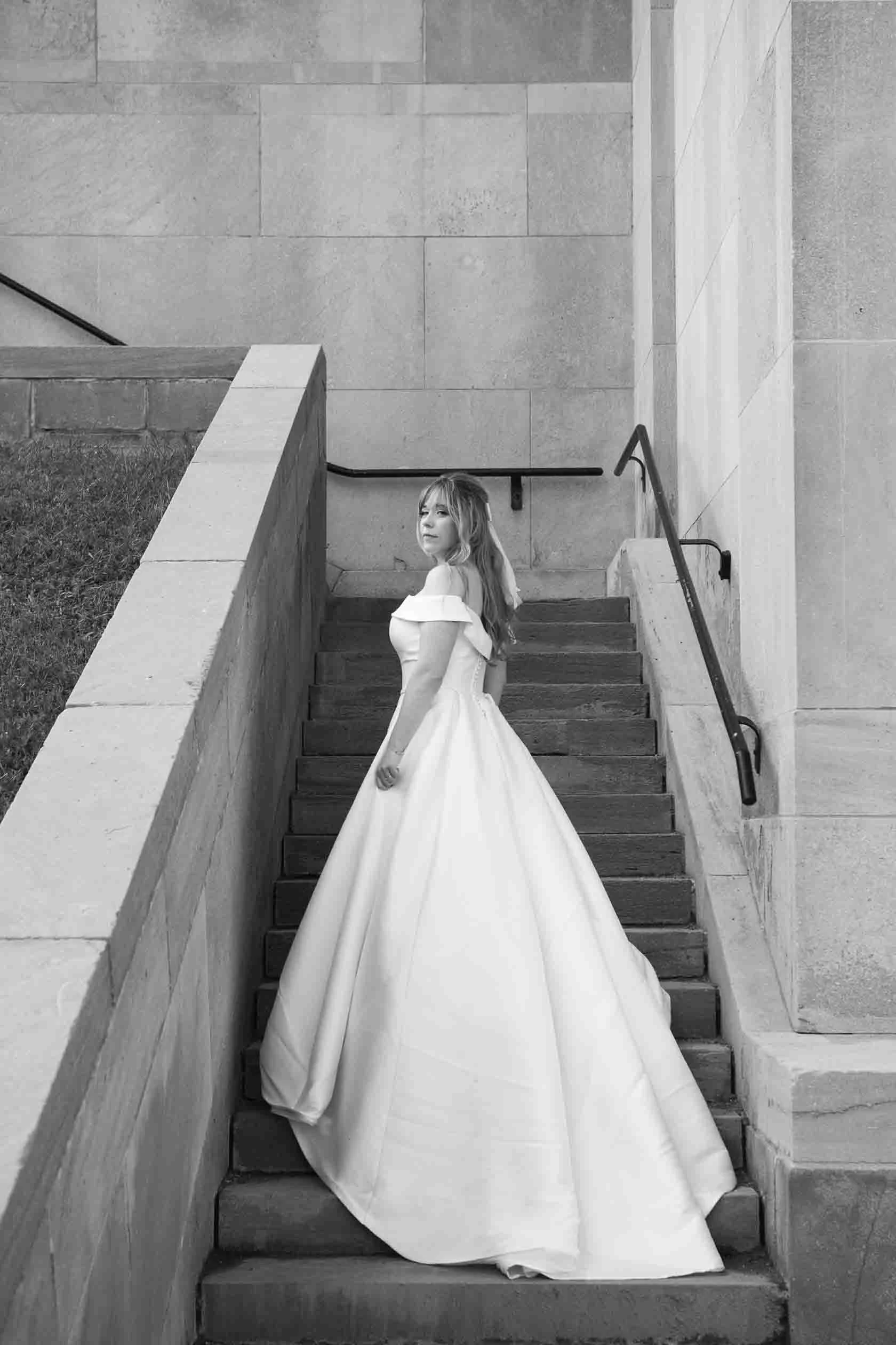 Black and White Wedding Photos | RC Harris Water Treatment Plant Toronto Ontario
