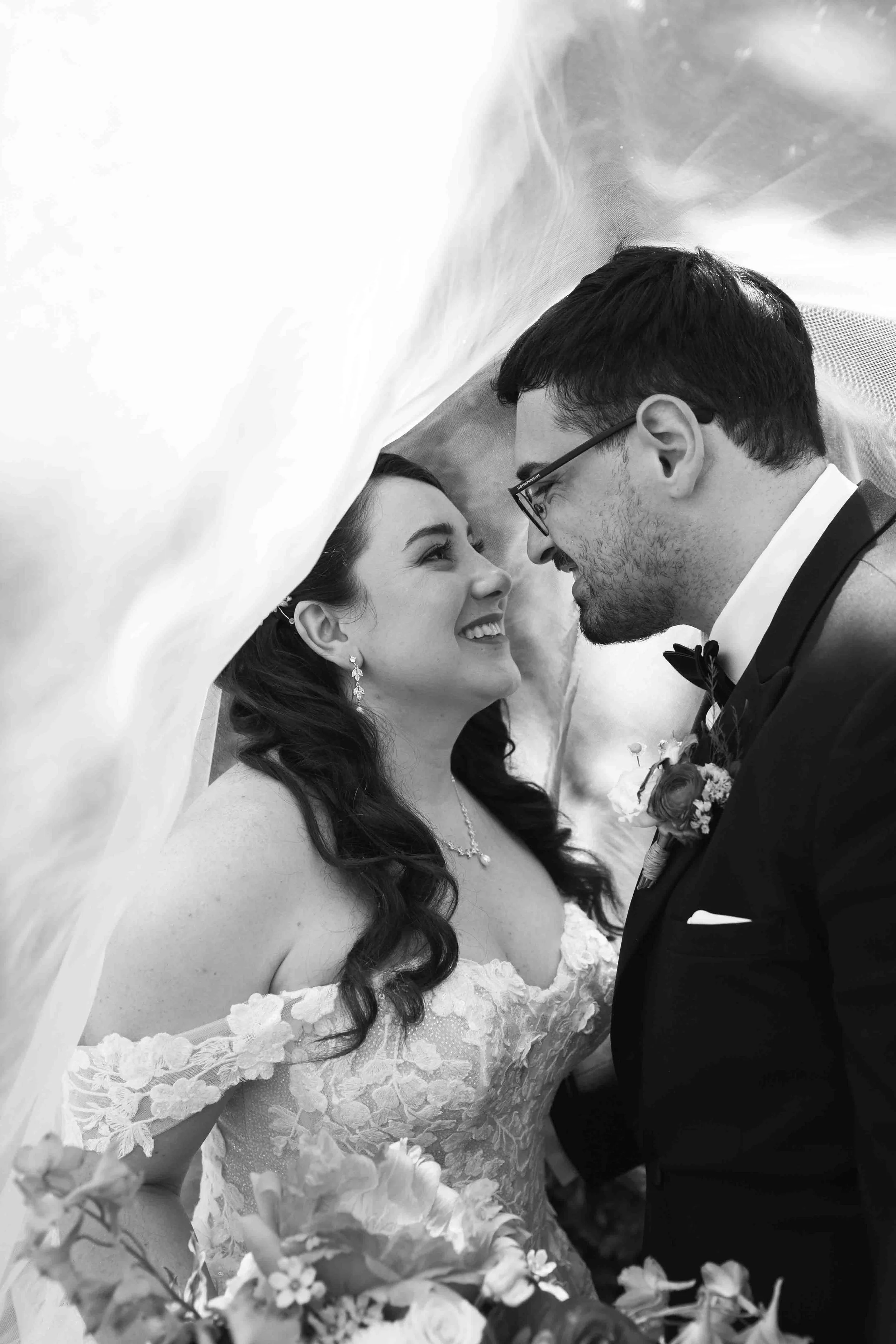 Black and White Pre-Wedding Photos Arboretum Guelph Ontario