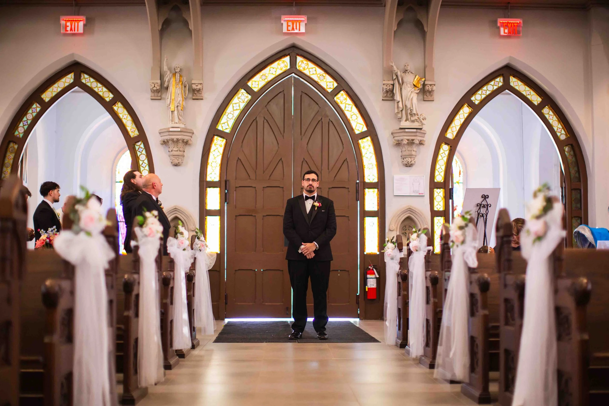 Church Wedding Ceremony Photos Basilica of Our Lady Immaculate Guelph Ontario