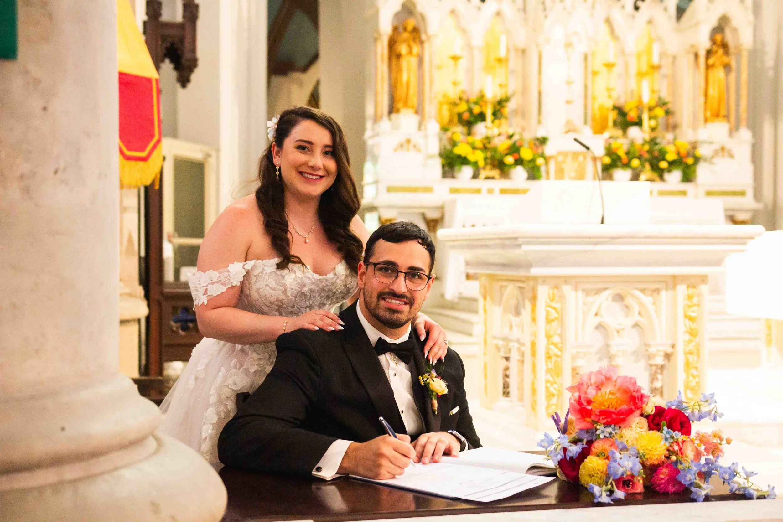 Wedding Ceremony Photography at Basilica of Our Lady Immaculate Guelph Ontario