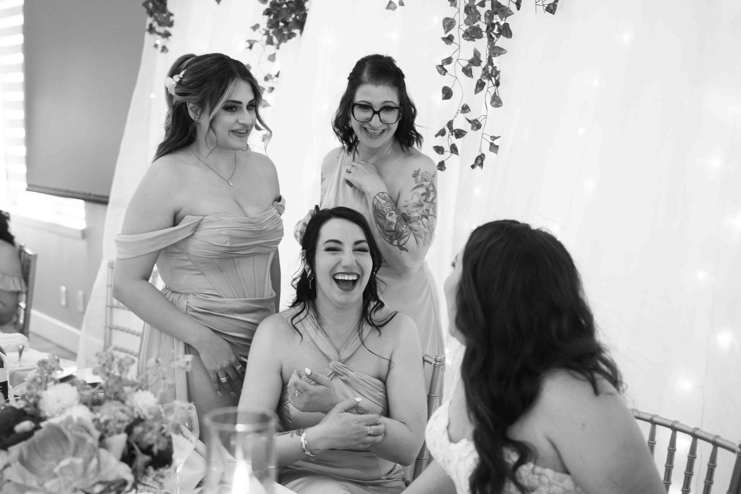 Black and White Wedding Reception at The Venue Cambridge Ontario