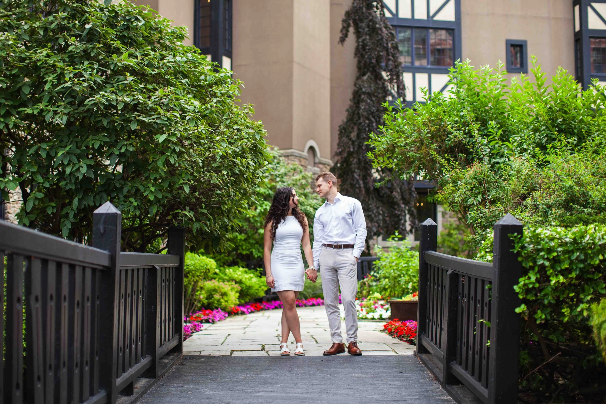 Couple Photos at Old Mill Toronto Ontario