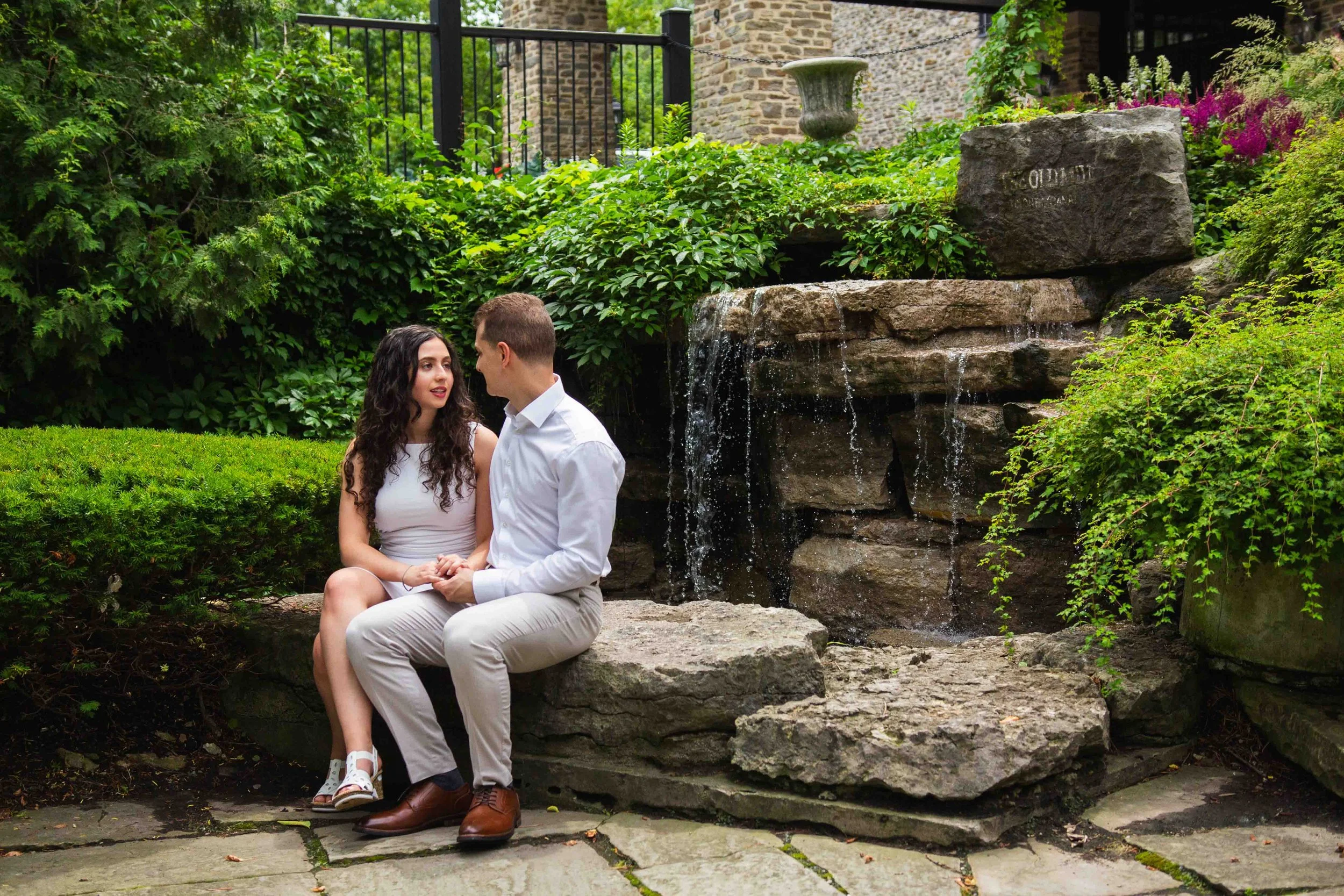 Romantic Engagement Session at Old Mill Toronto Ontario