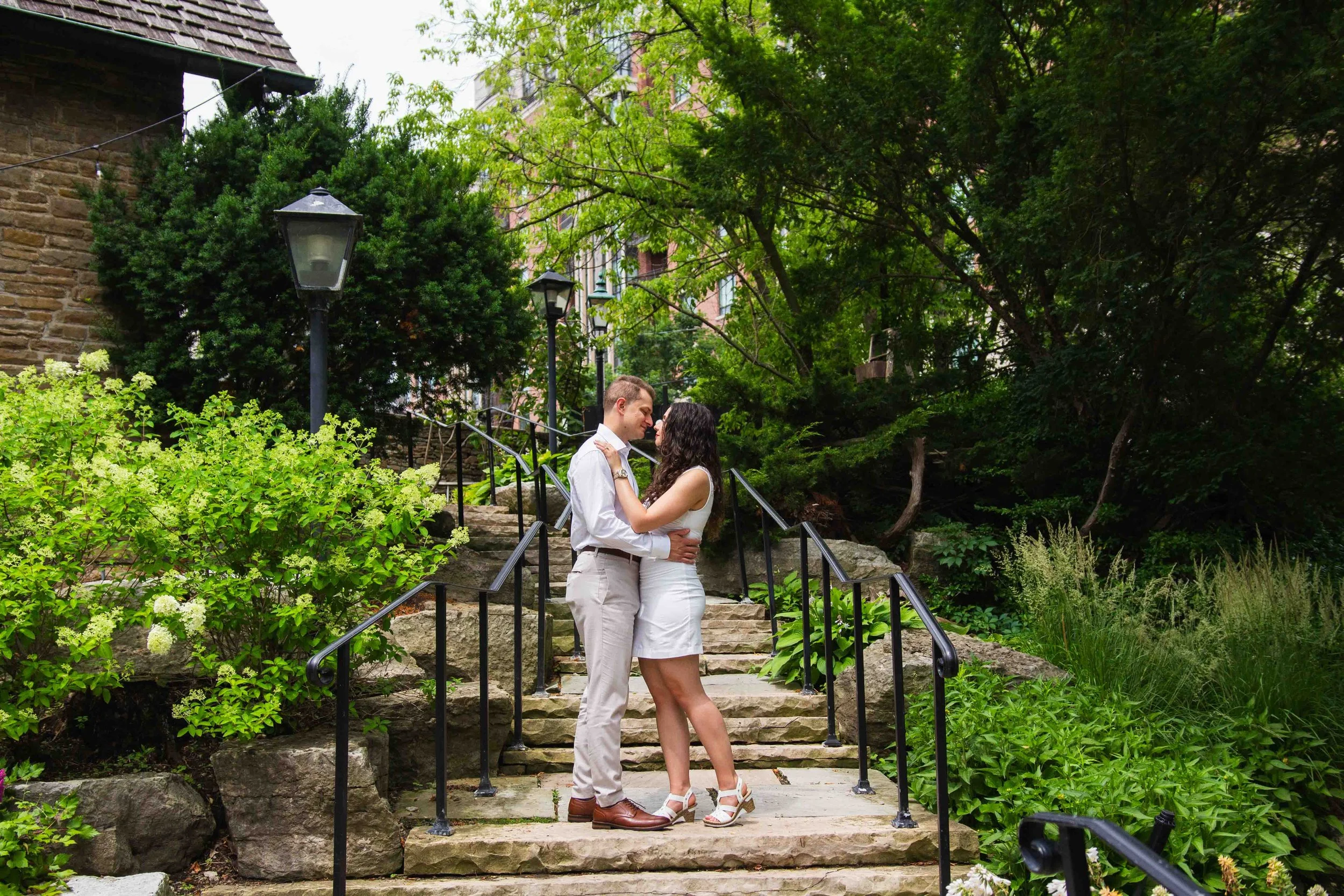 Outdoor Engagement Photography Old Mill Toronto Ontario