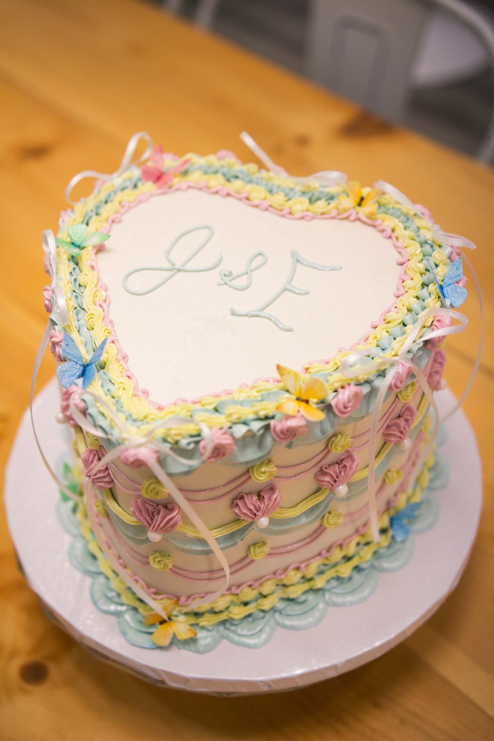 Engagement Cake After a Surprise Proposal