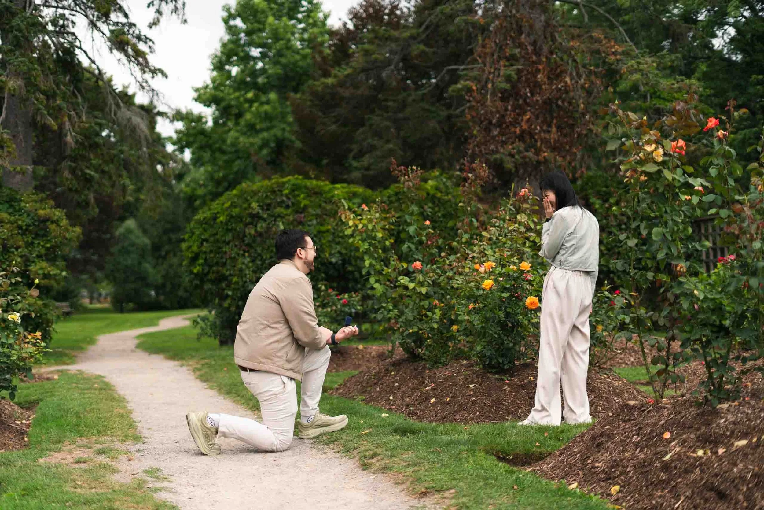 Surprise Proposal at Gairloch Gardens in Oakville