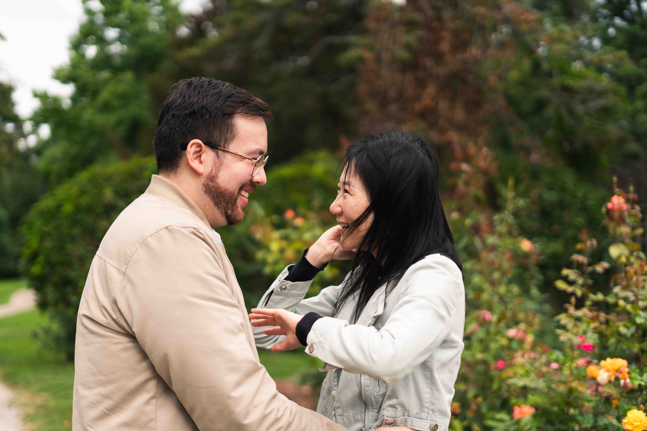 Surprise Proposal Photography at Gairloch Gardens in Oakville, Ontario