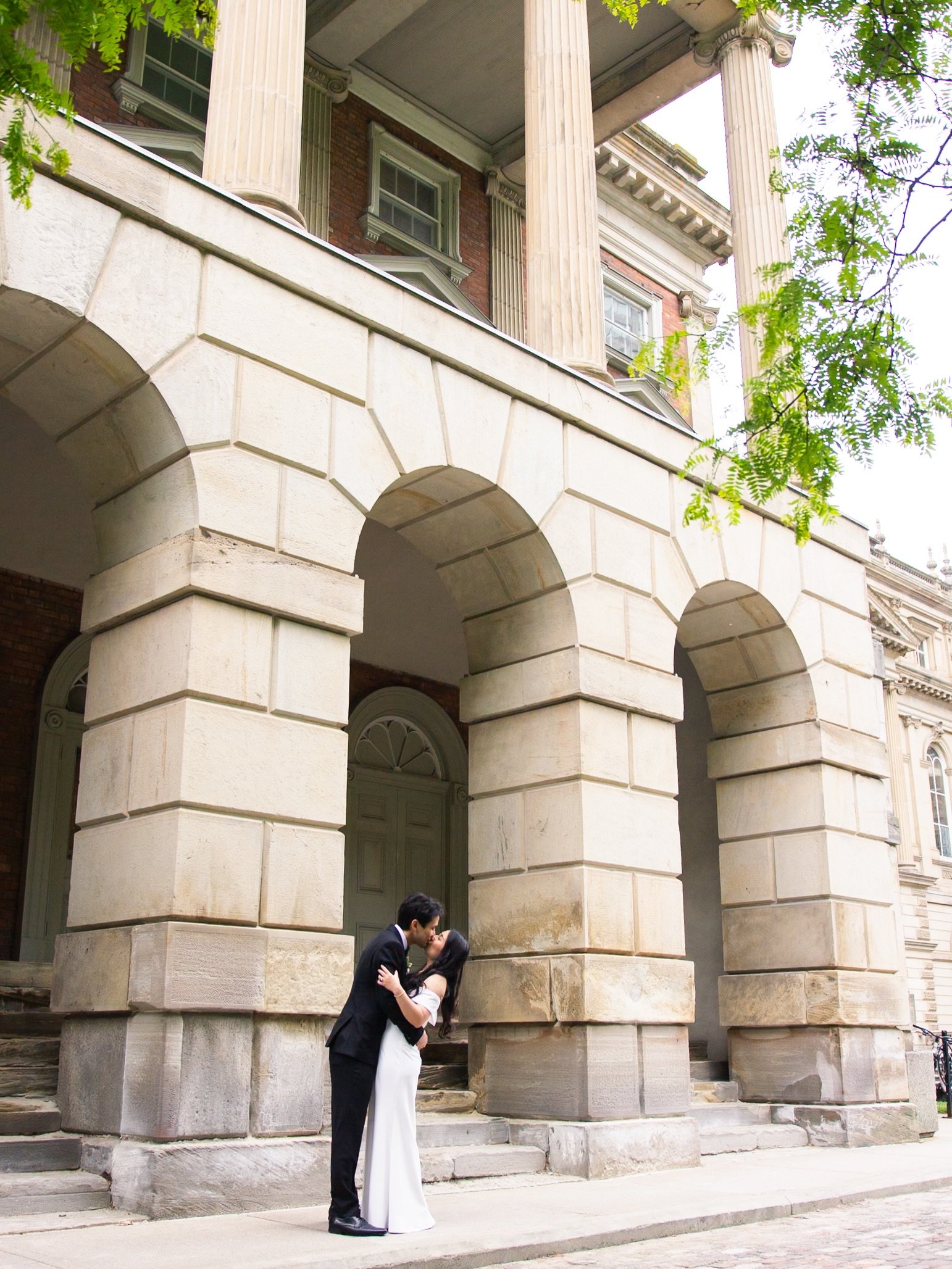 An intimate wedding in the heart of downtown Toronto. 🤍

After making it official at Toronto City Hall in Nathan Phillips Square, we walked over to Osgoode Hall for a quiet wedding photoshoot around its historic architecture and grounds.

Simple, in