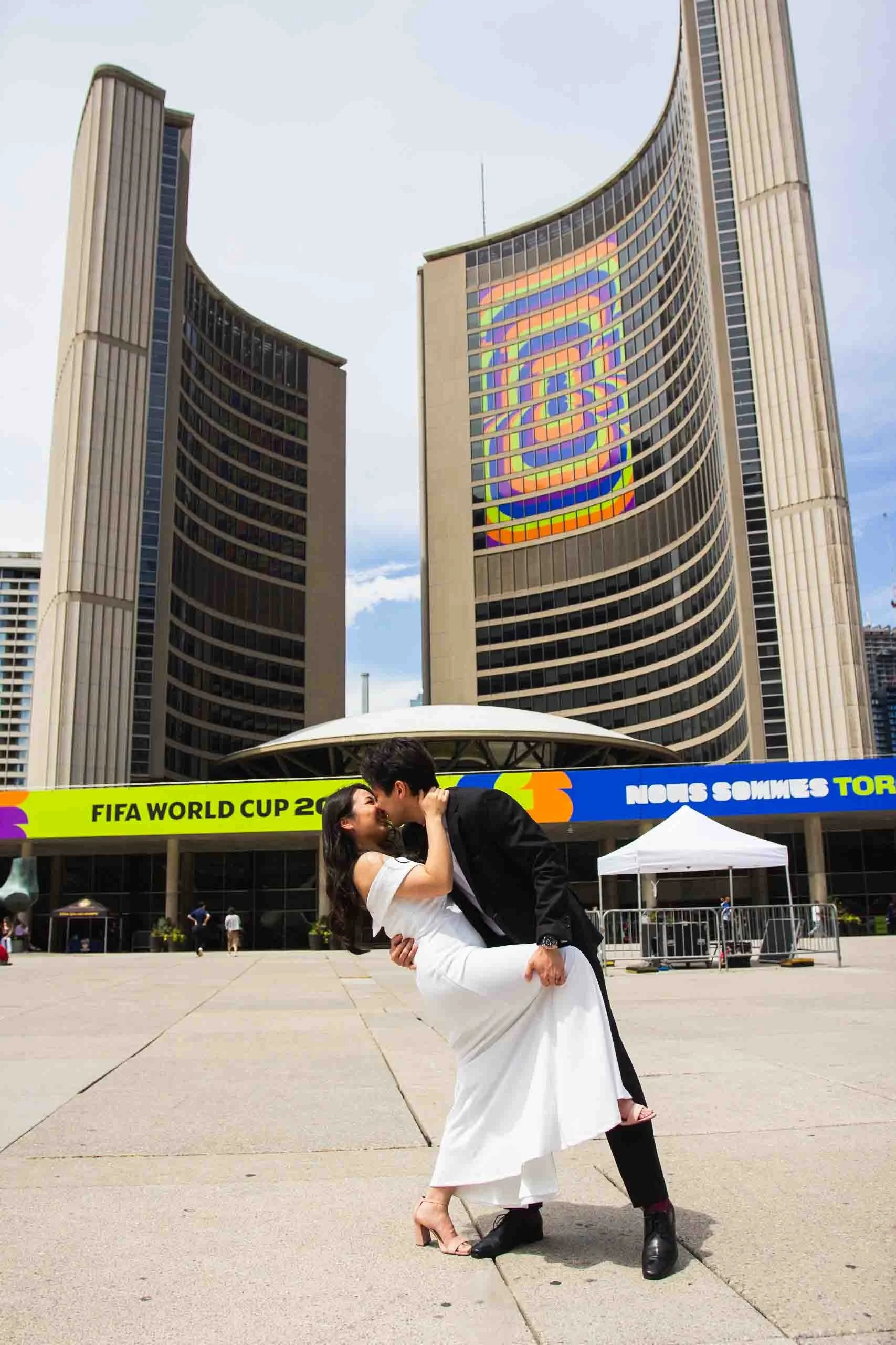Toronto City Hall Wedding Photography at Nathan Phillips Square