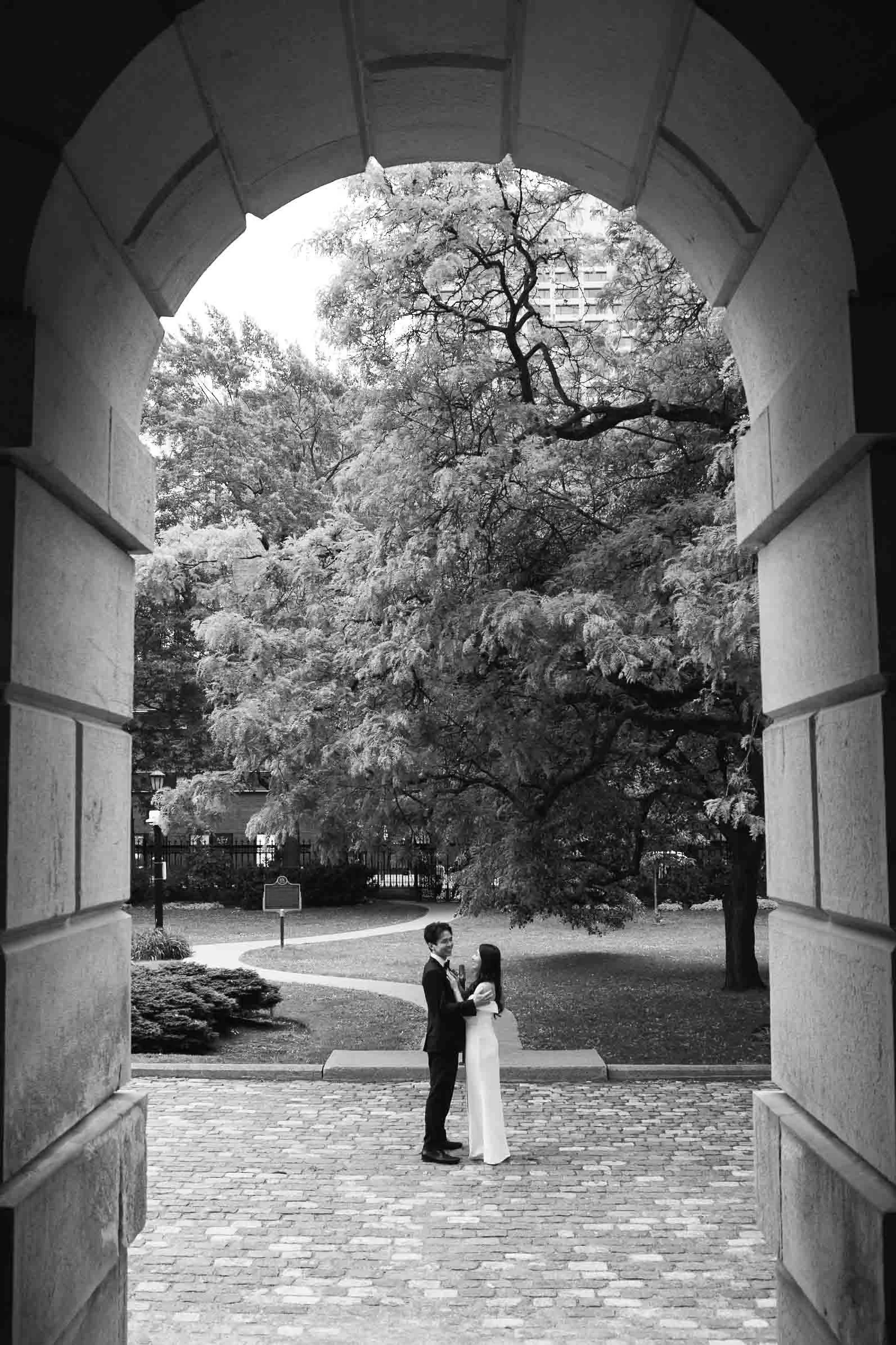 Intimate Wedding Photography at Osgoode Hall Toronto