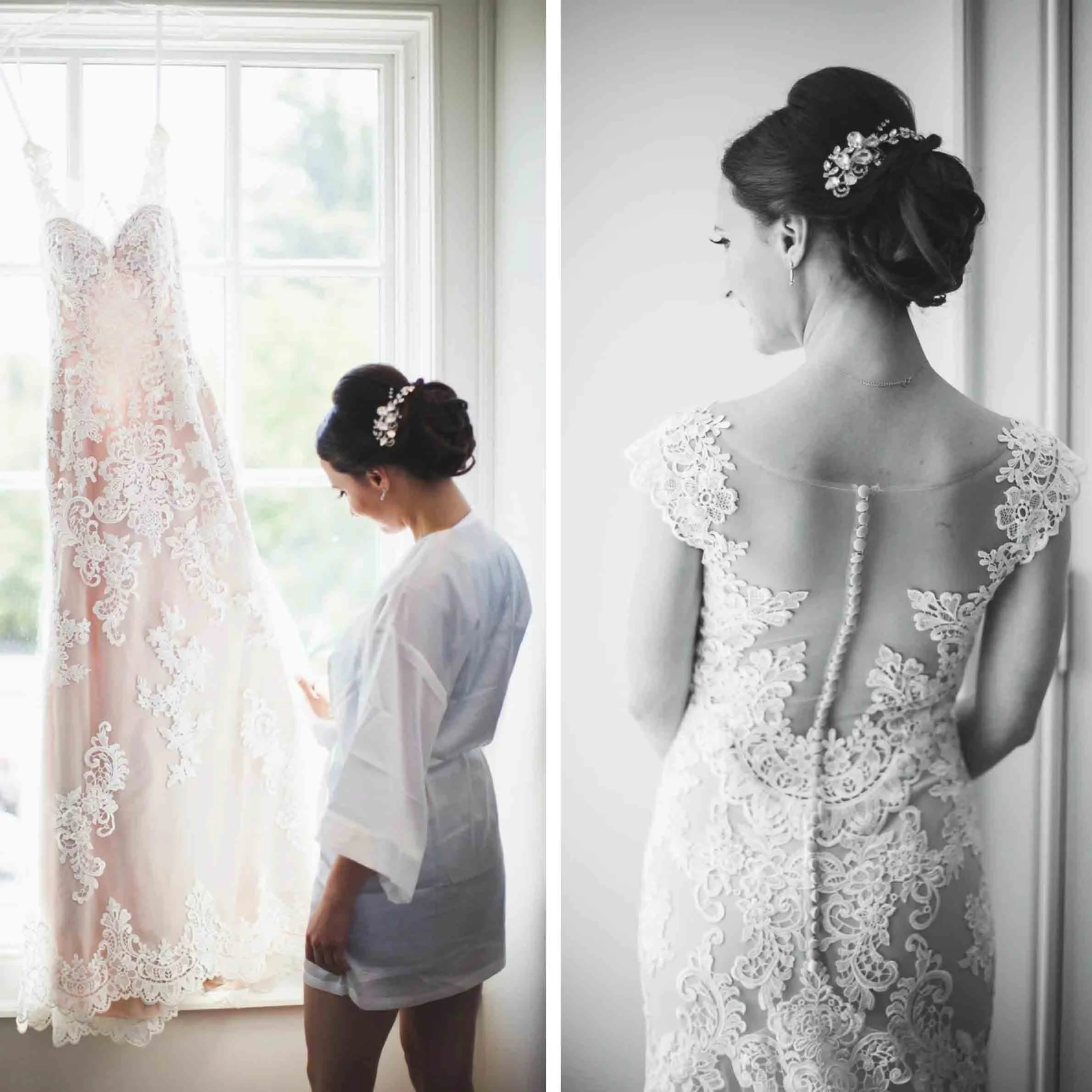 One of the brides getting ready moments at her wedding in Vaughan Ontario Canada.