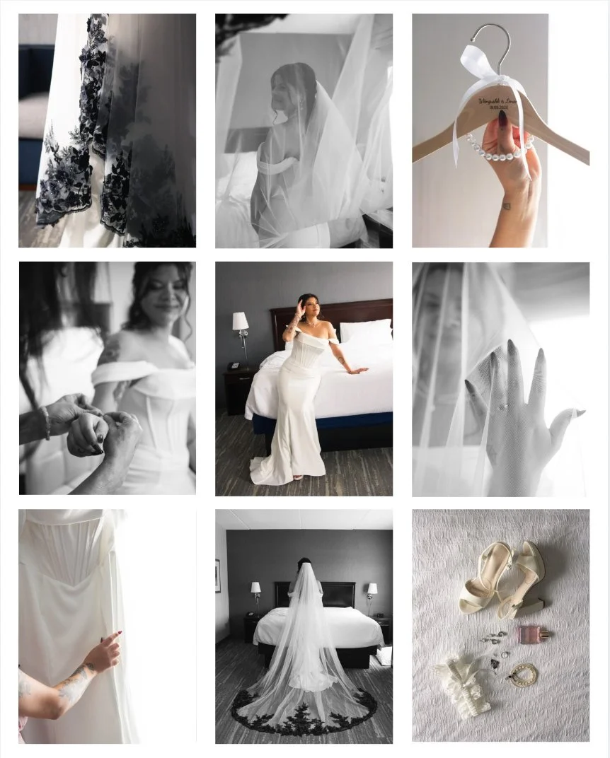 Getting readdy shots from a wedding in Guelph Kitchener and Waterloo Ontario.