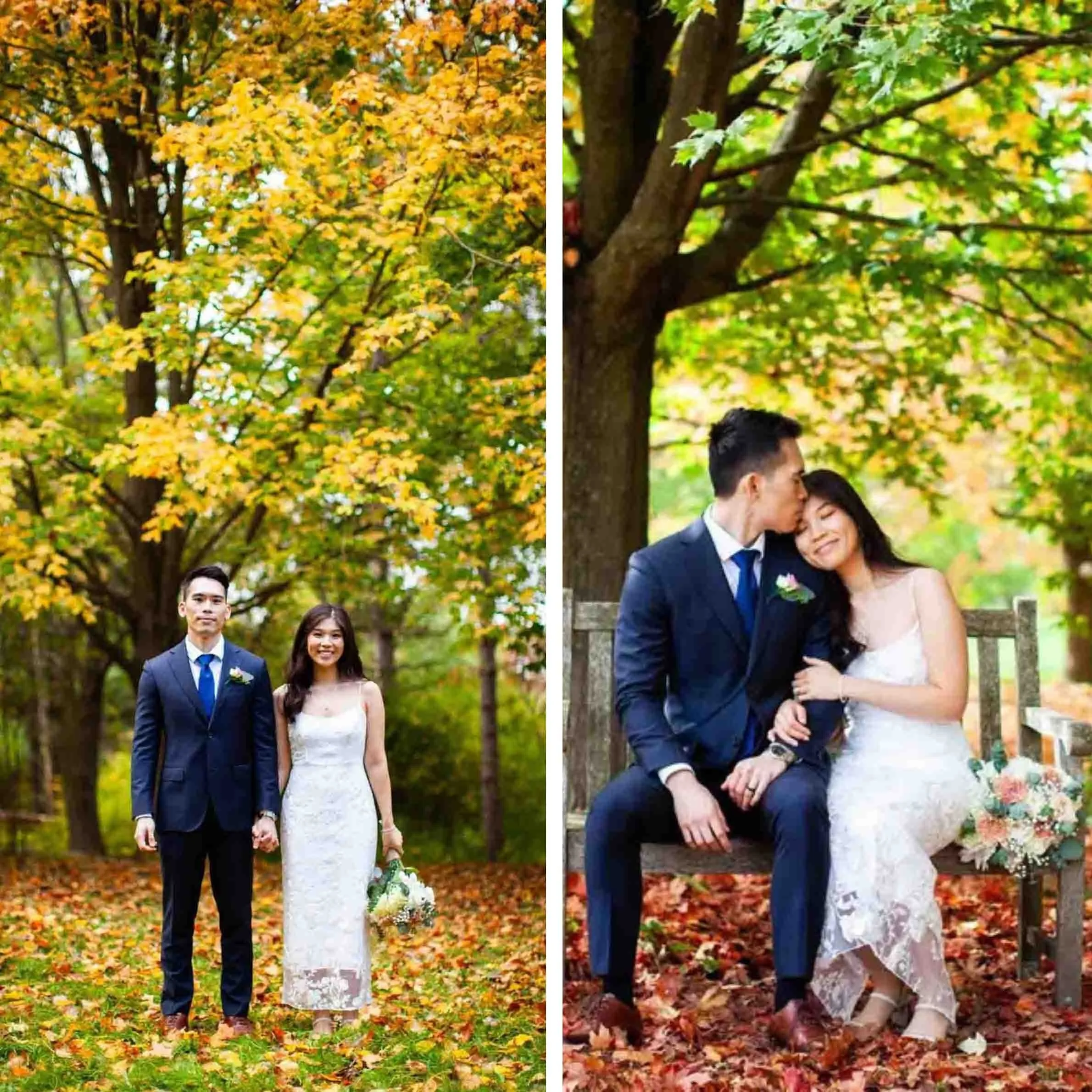 Wedding photography in toronto Ontario during fall season