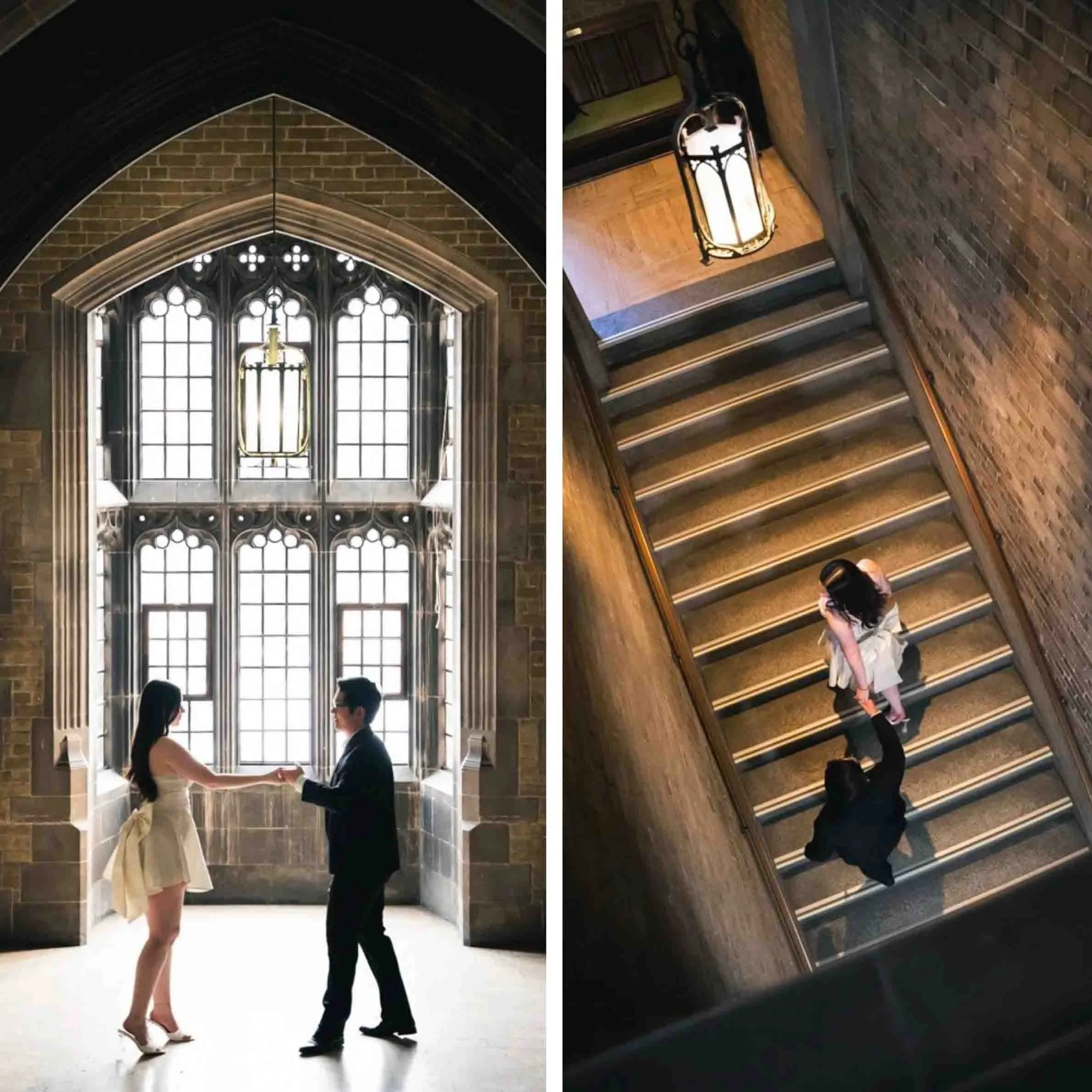 Engagement Photoshoot at Hart House in University of Toronto.