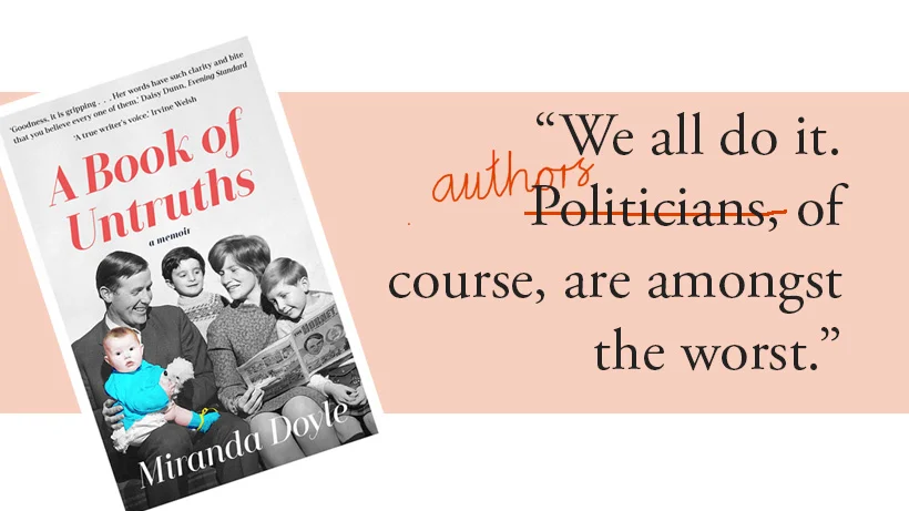 A Book of Untruths cover image and quote