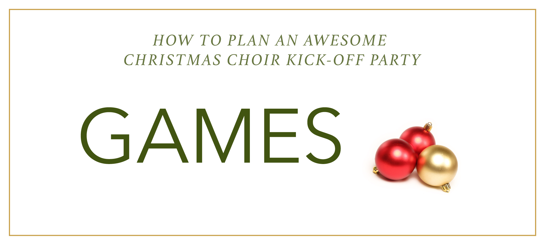 How to Plan an Awesome Christmas Choir Kick-Off Party - lots of ideas for planning, activities, and Christmas-themed games | @ashleydanyew