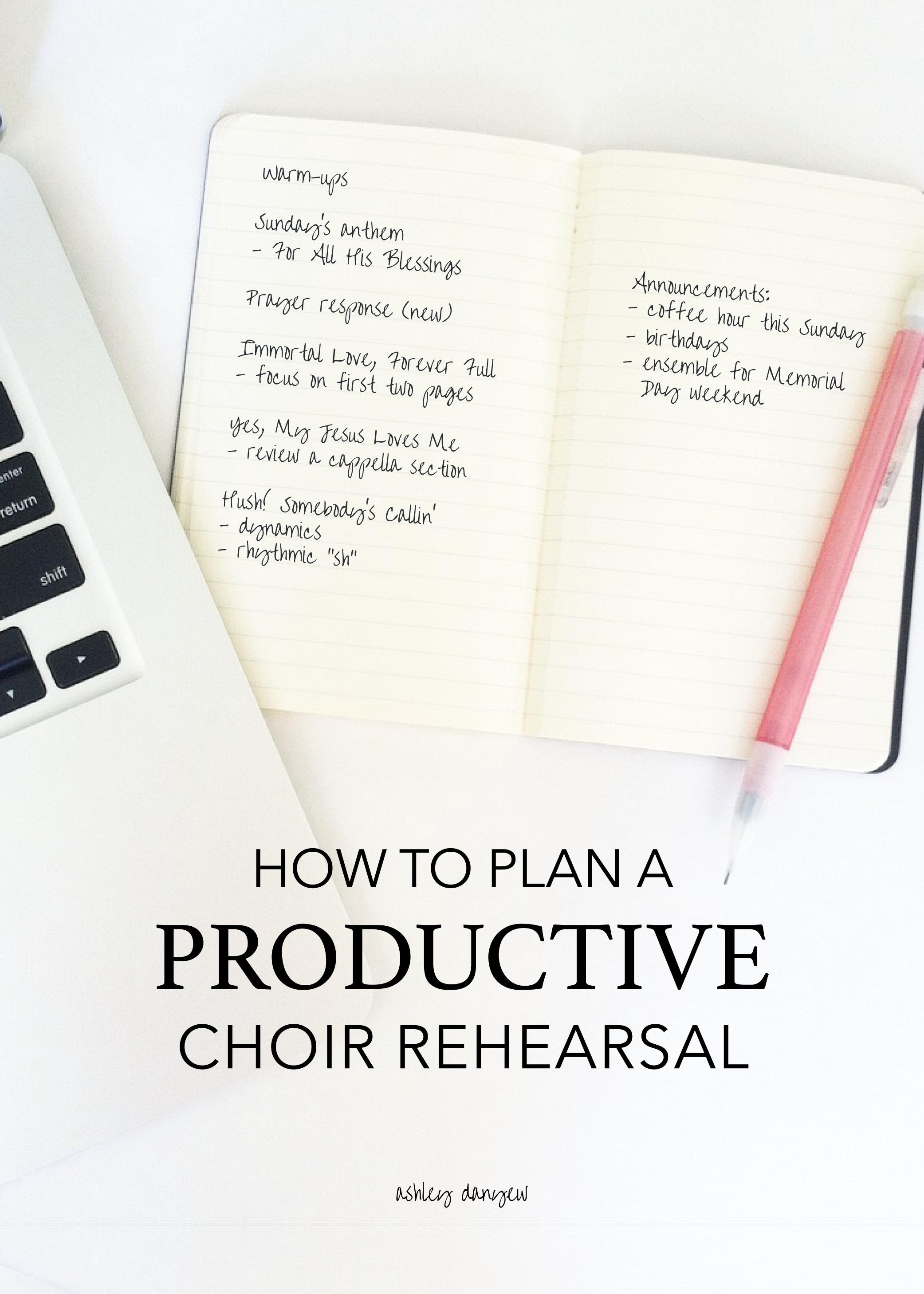 Copy of How to Plan a Productive Choir Rehearsal