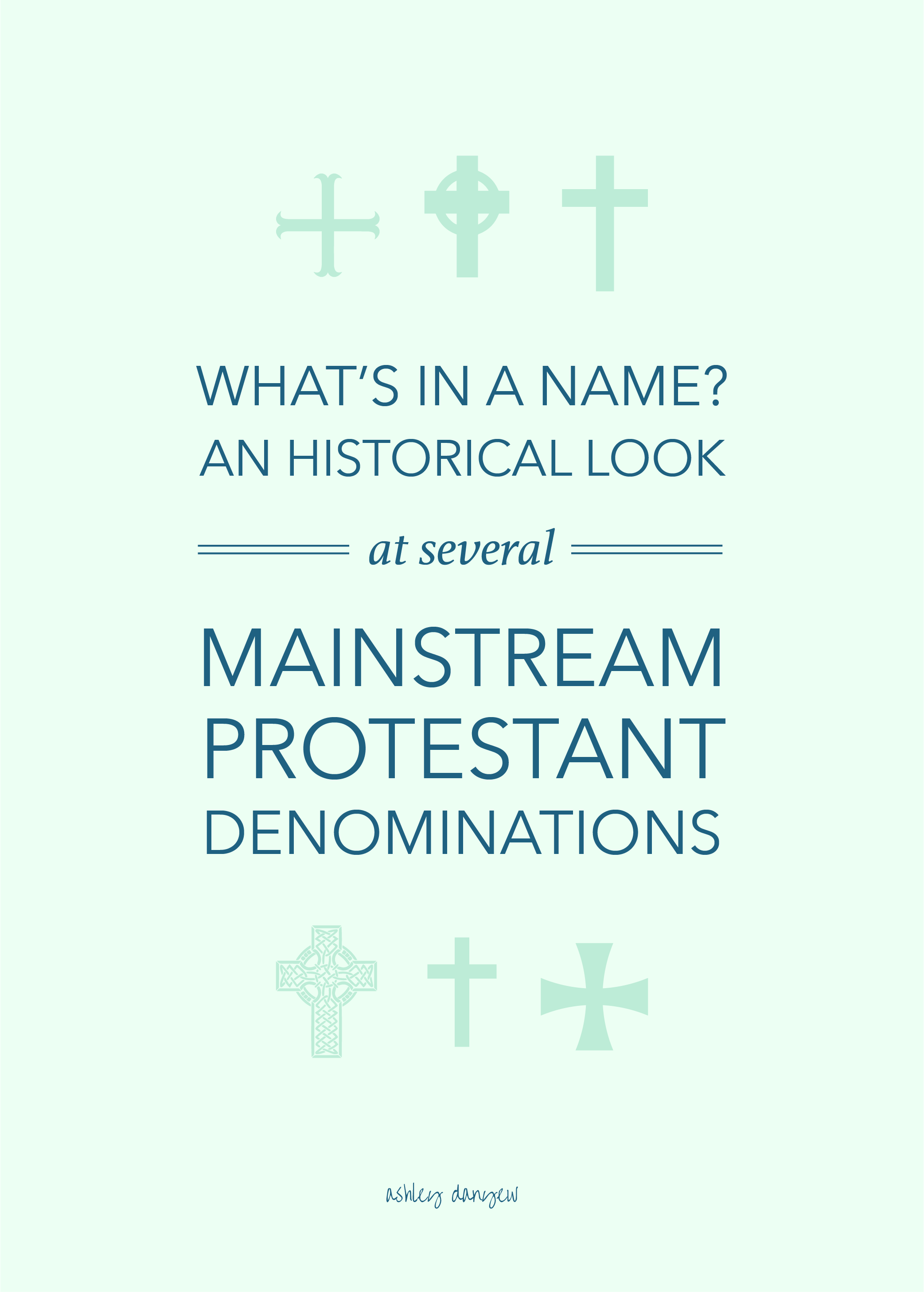 Copy of What's in a Name? An Historical Look at Several Mainstream Protestant Denominations